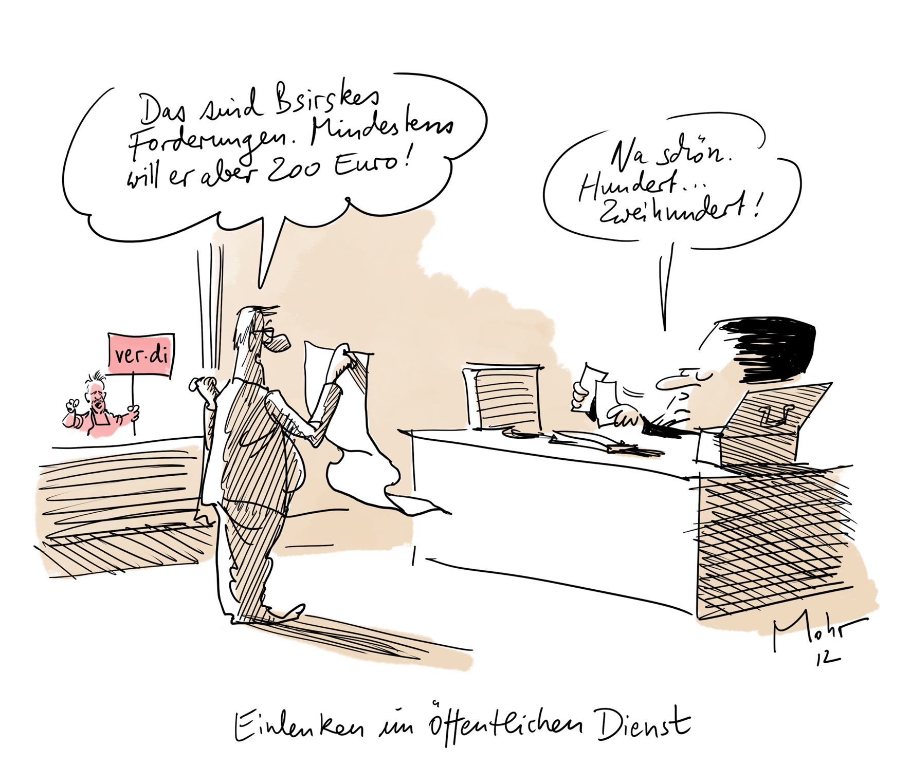 Einlenken im Öffentlichen Dienst