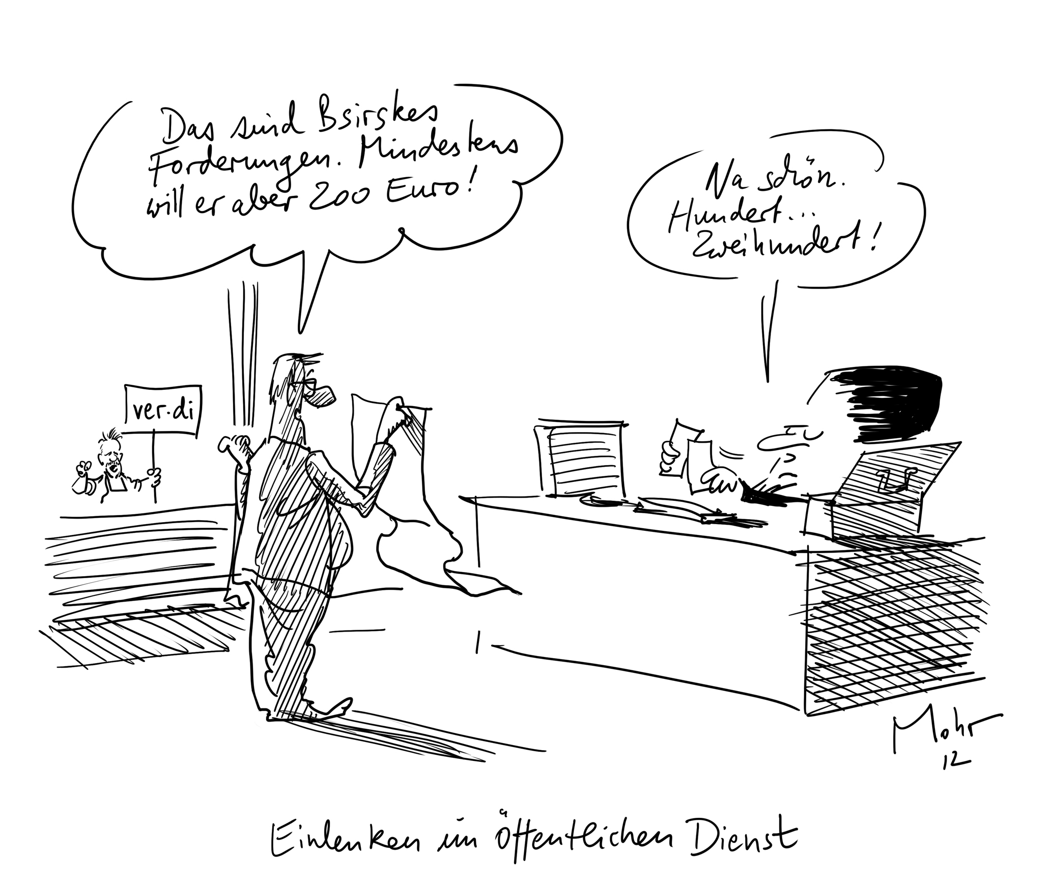 Einlenken im Öffentlichen Dienst