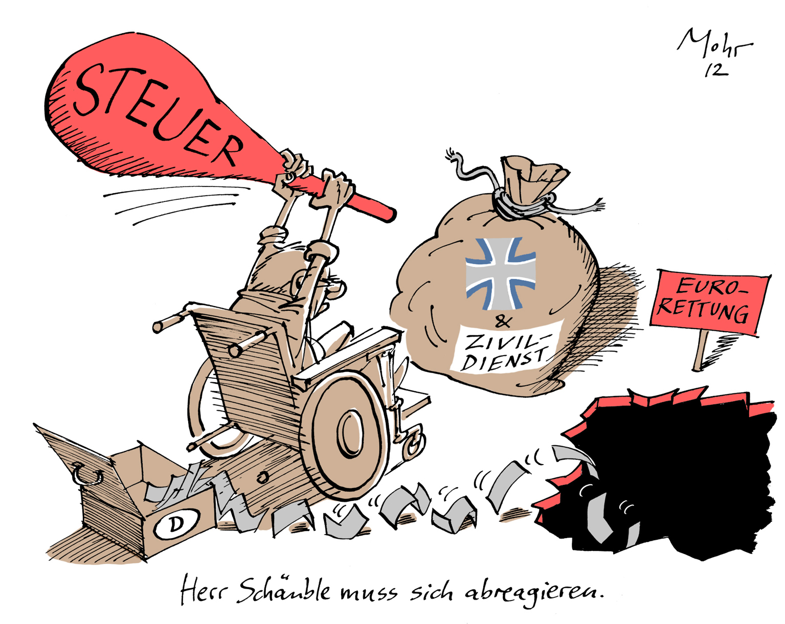Herr Schäuble muss sich abreagieren