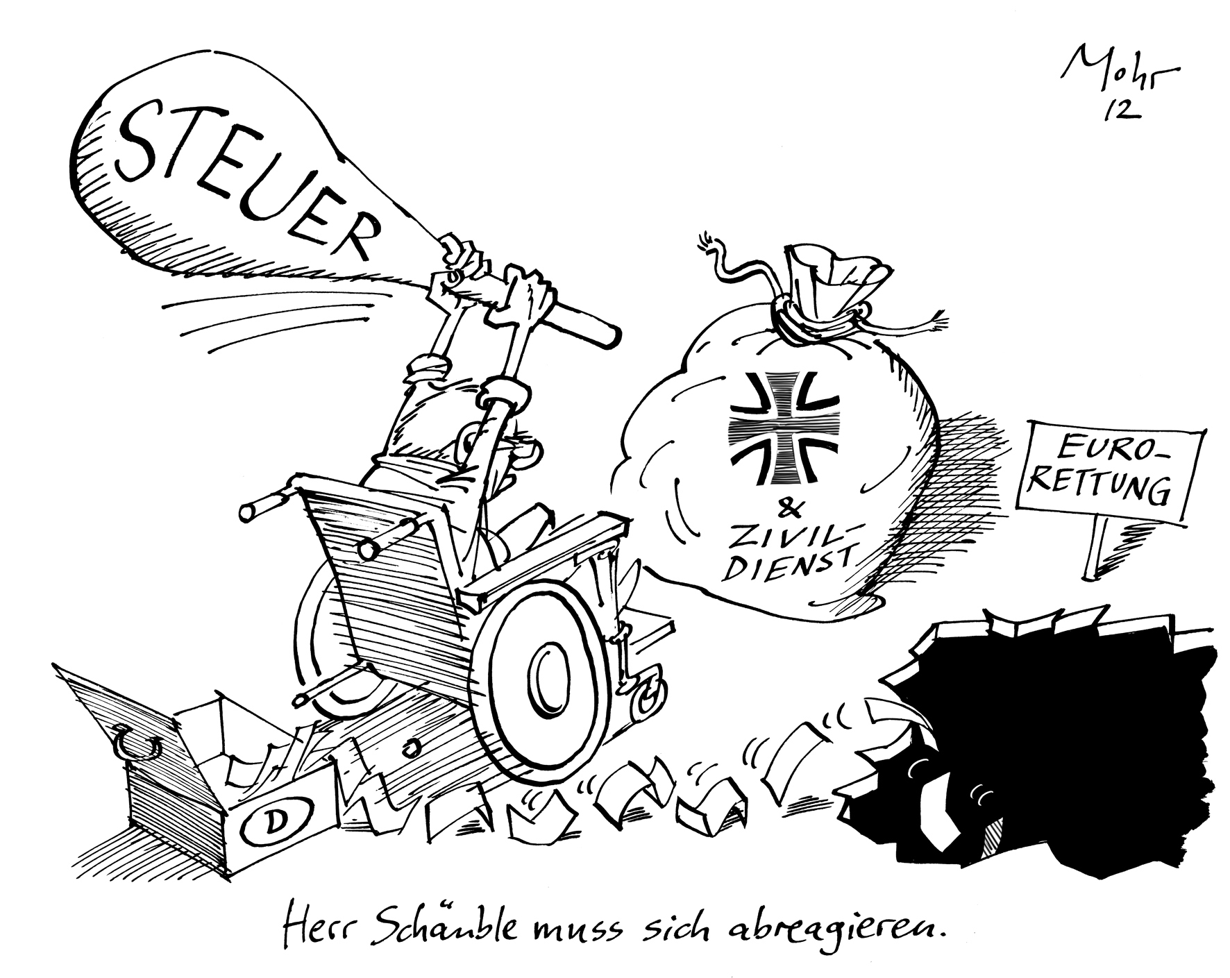 Herr Schäuble muss sich abreagieren