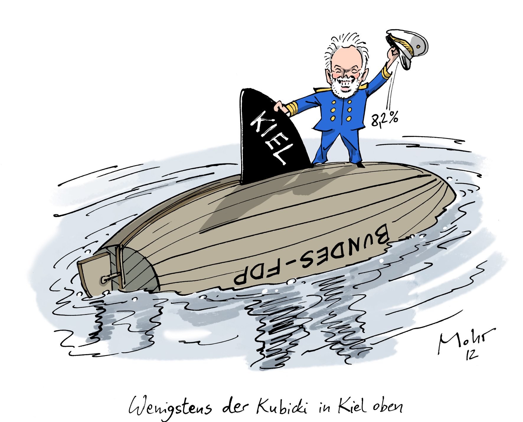 Wenigstens der Kubicki in Kiel oben