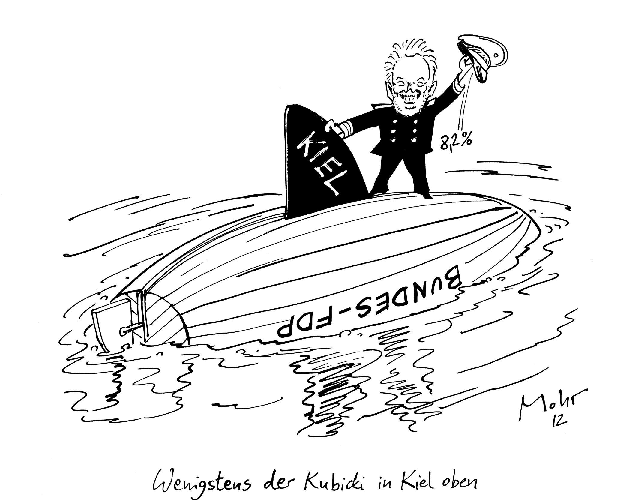 Wenigstens der Kubicki in Kiel oben