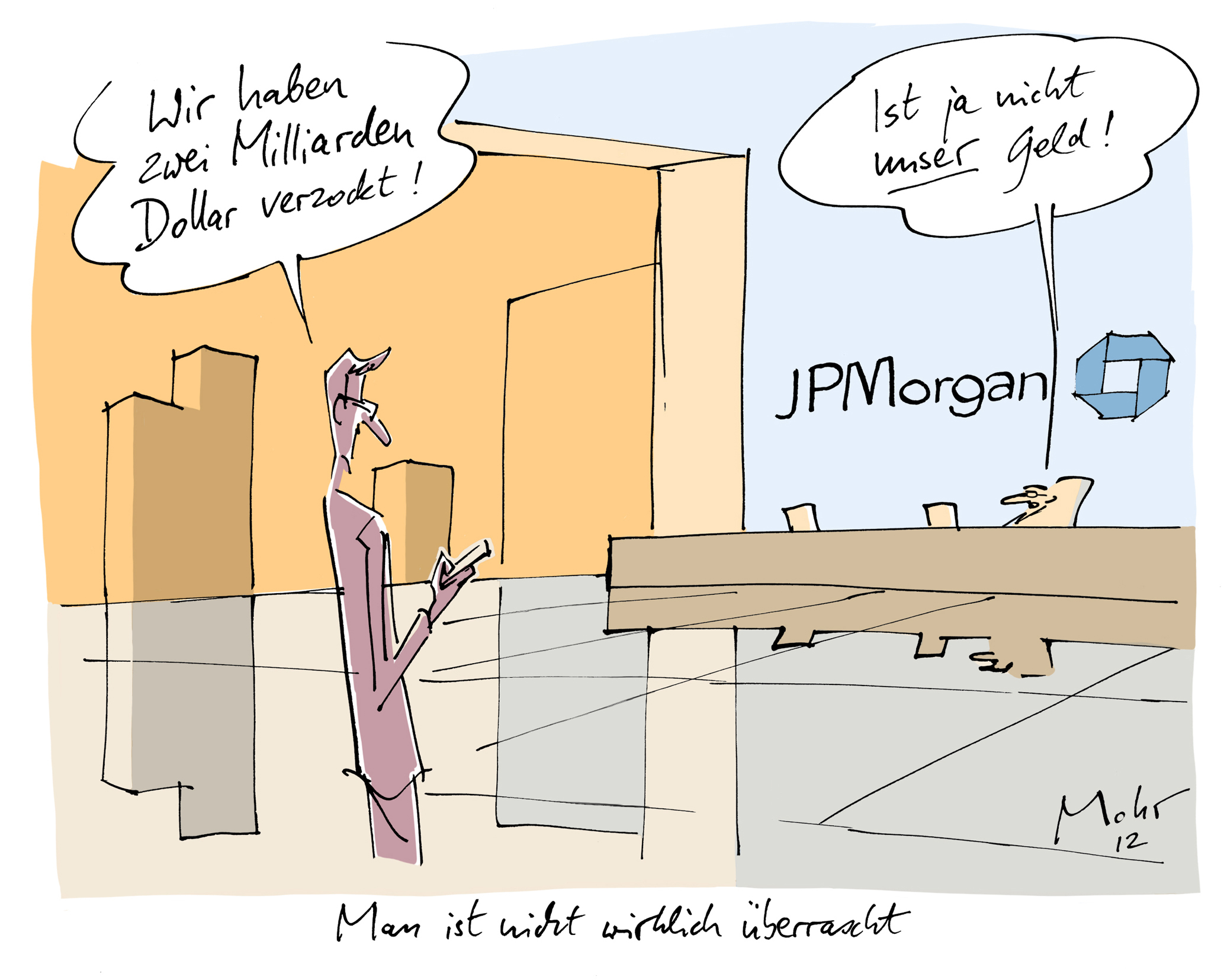 Man ist nicht wirklich überrascht