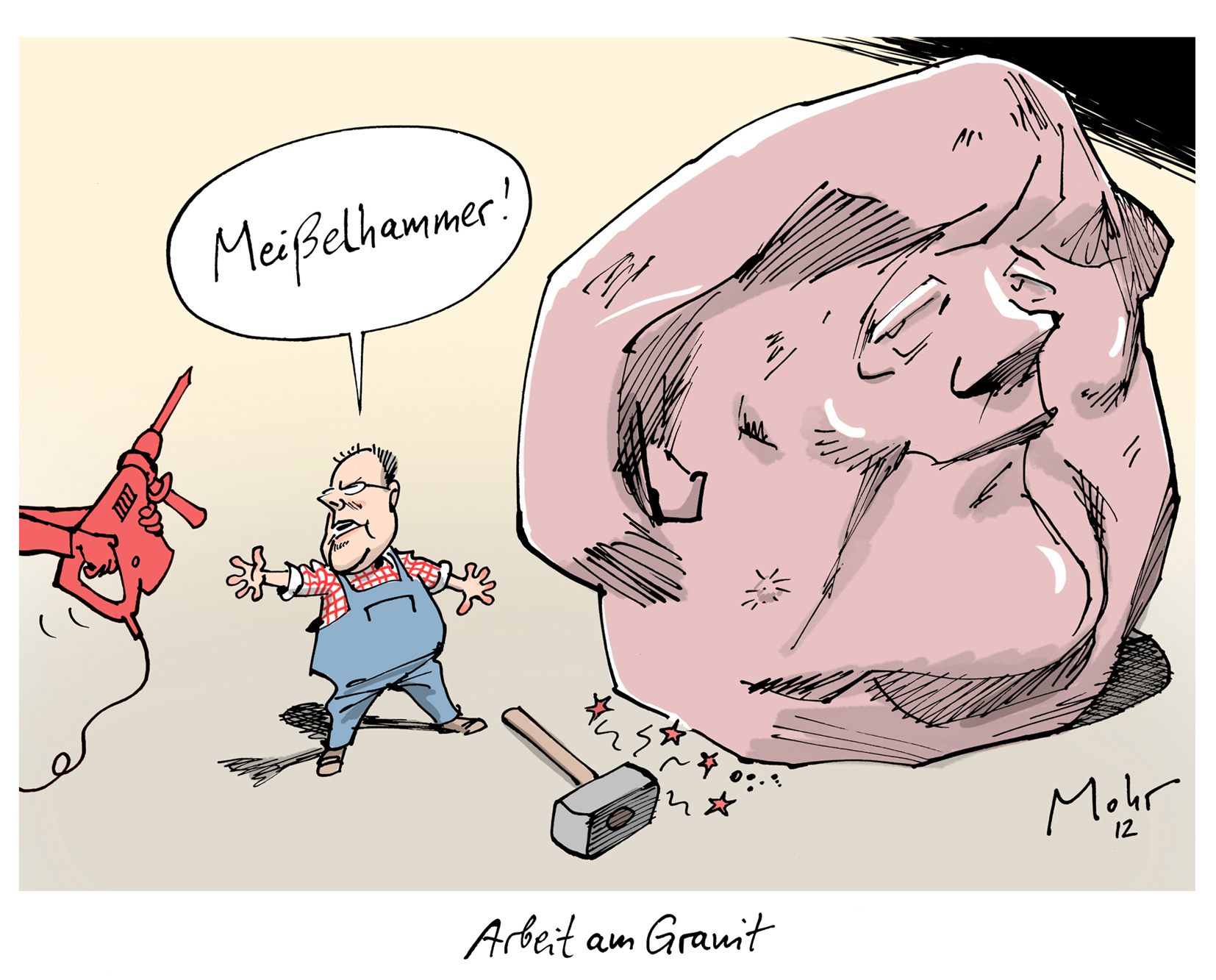 Arbeit am Granit