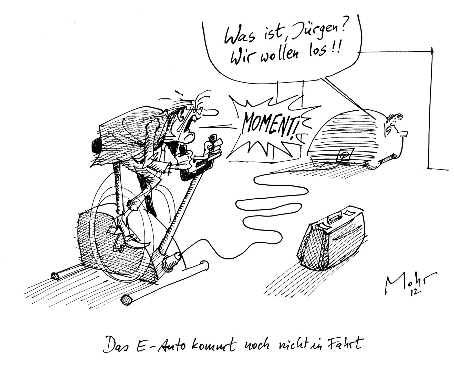Das E-Auto kommt nicht in Fahrt