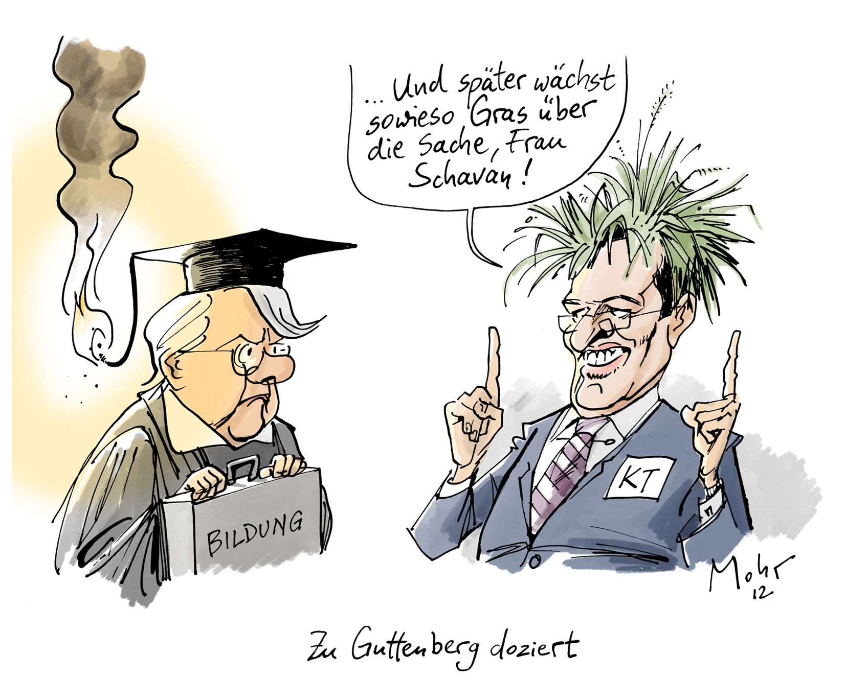 Zu Guttenberg doziert