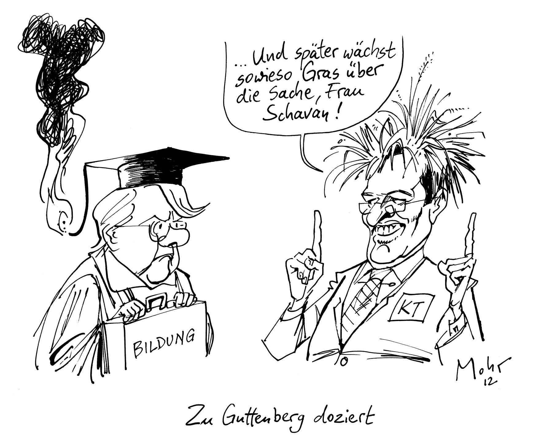 Zu Guttenberg doziert