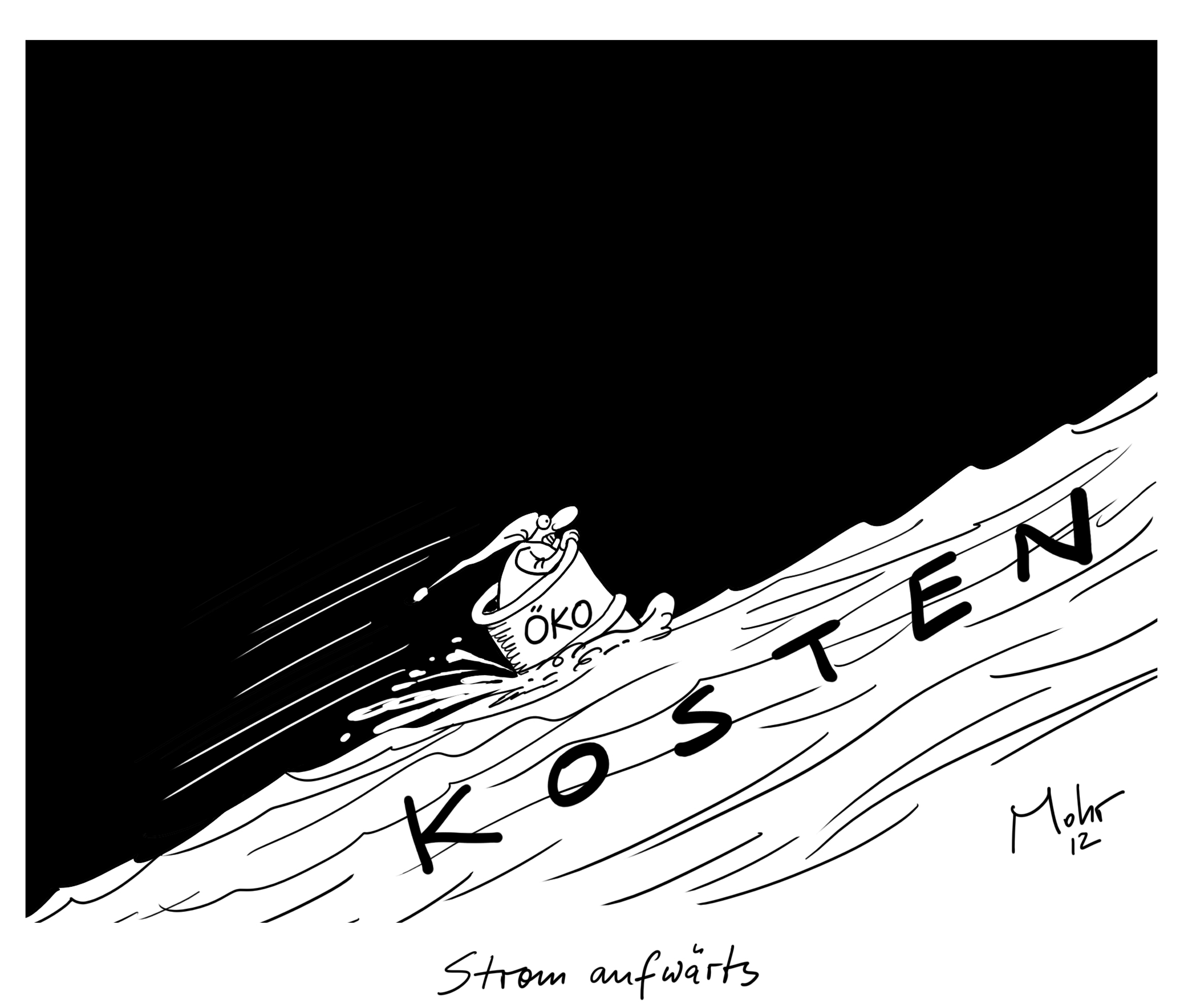 Strom aufwärts