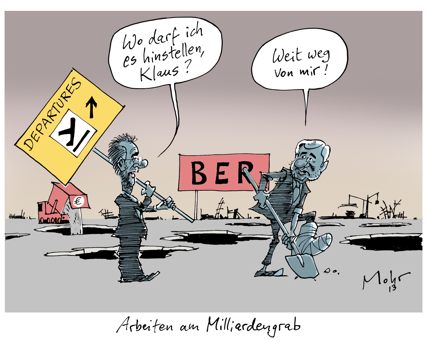 Arbeiten am Milliardengrab