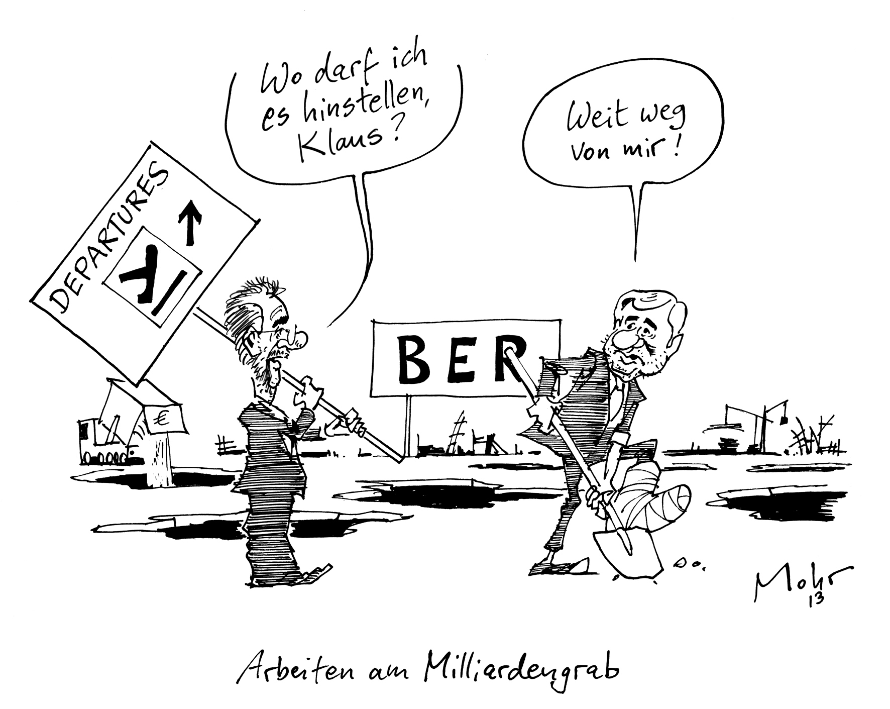 Arbeiten am Milliardengrab