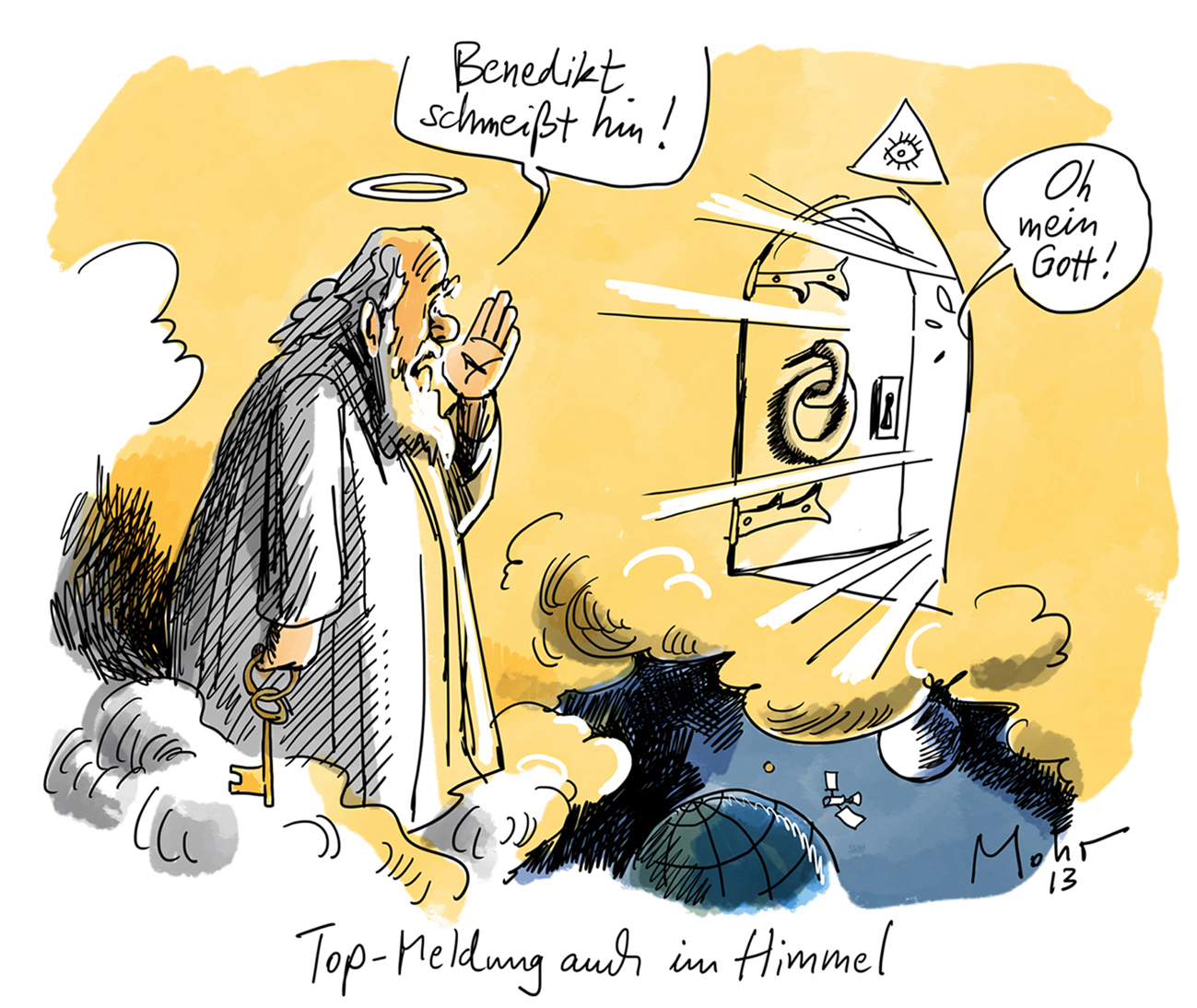 Top-Meldung auch im Himmel