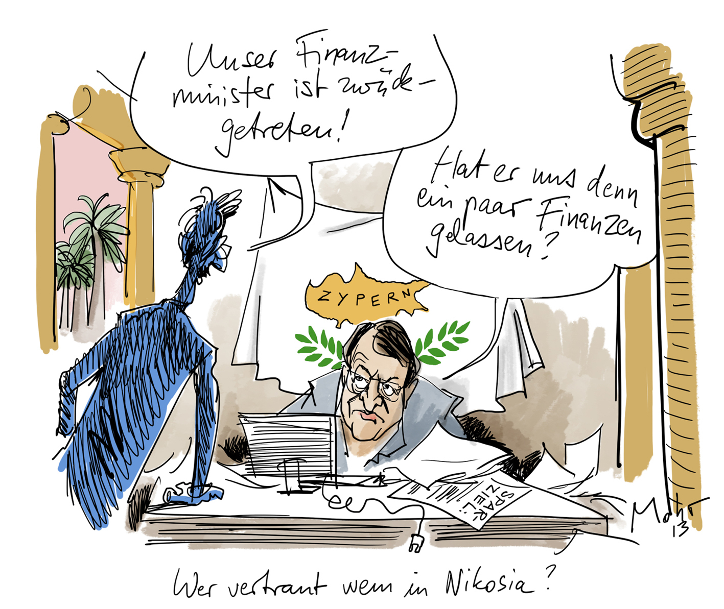 Wer vertraut wem in Nikosia?