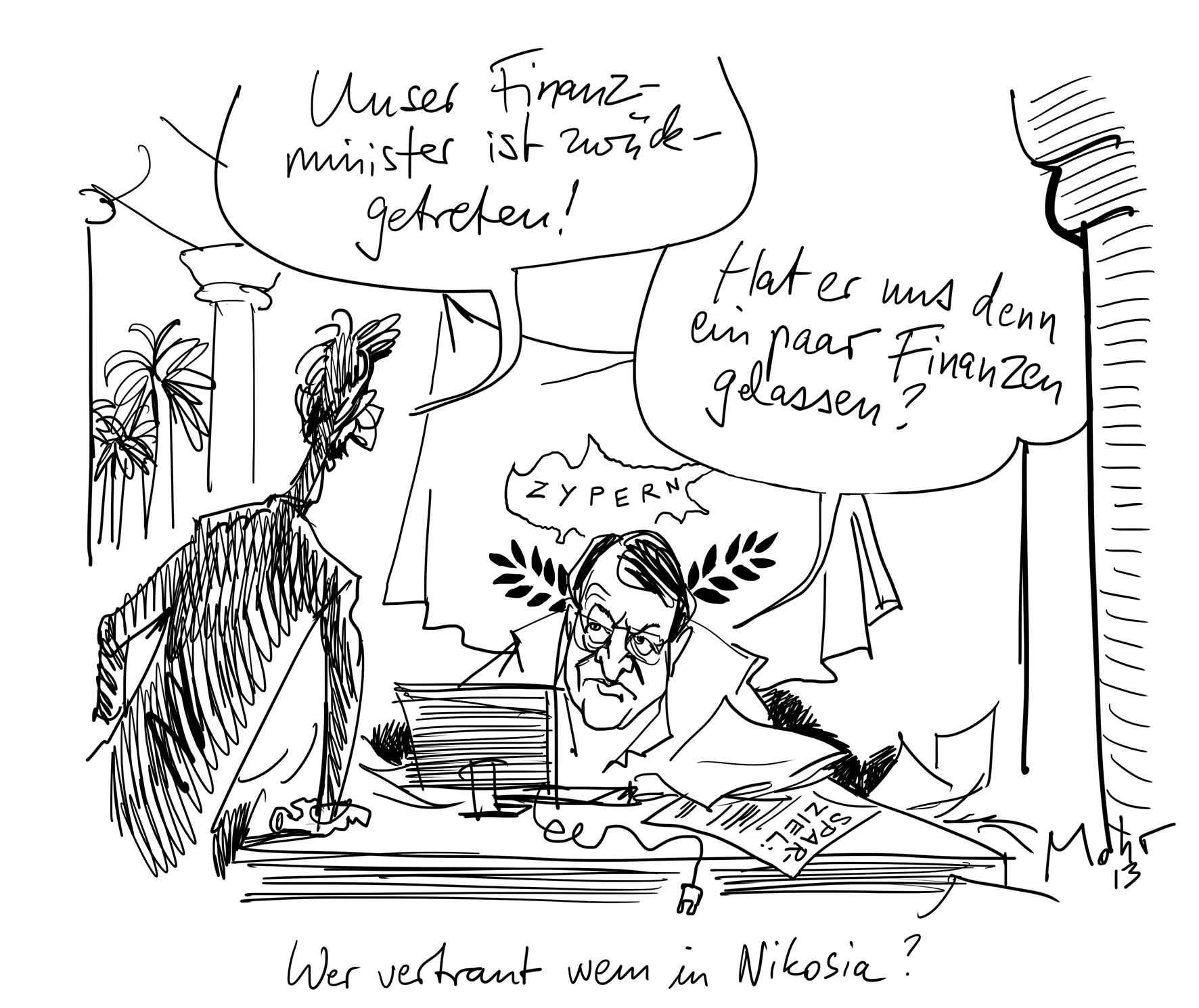 Wer vertraut wem in Nikosia?