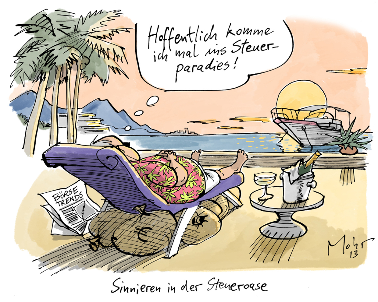 Sinnieren in der Steueroase