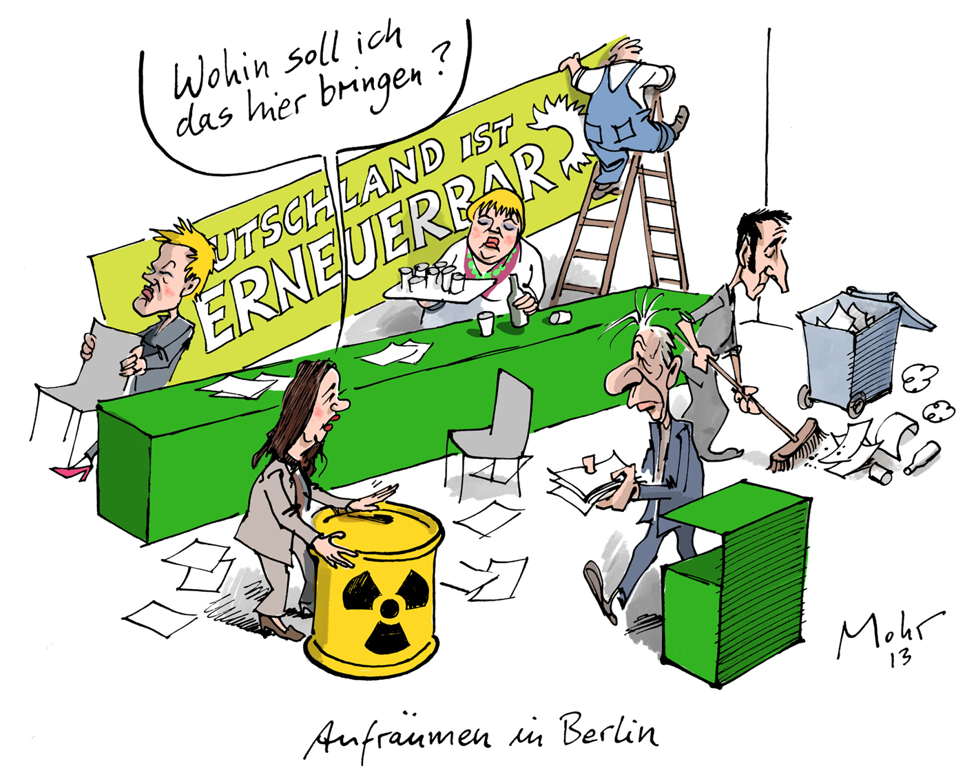 Aufräumen in Berlin
