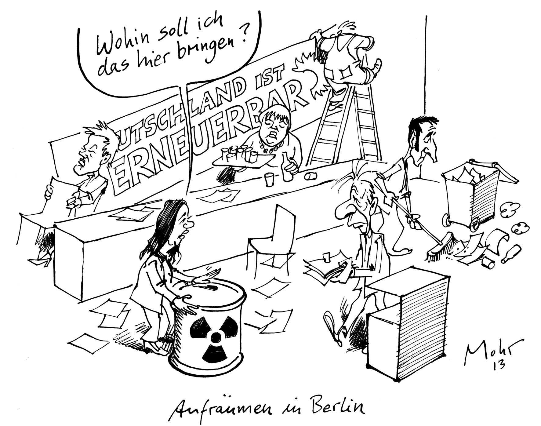 Aufräumen in Berlin