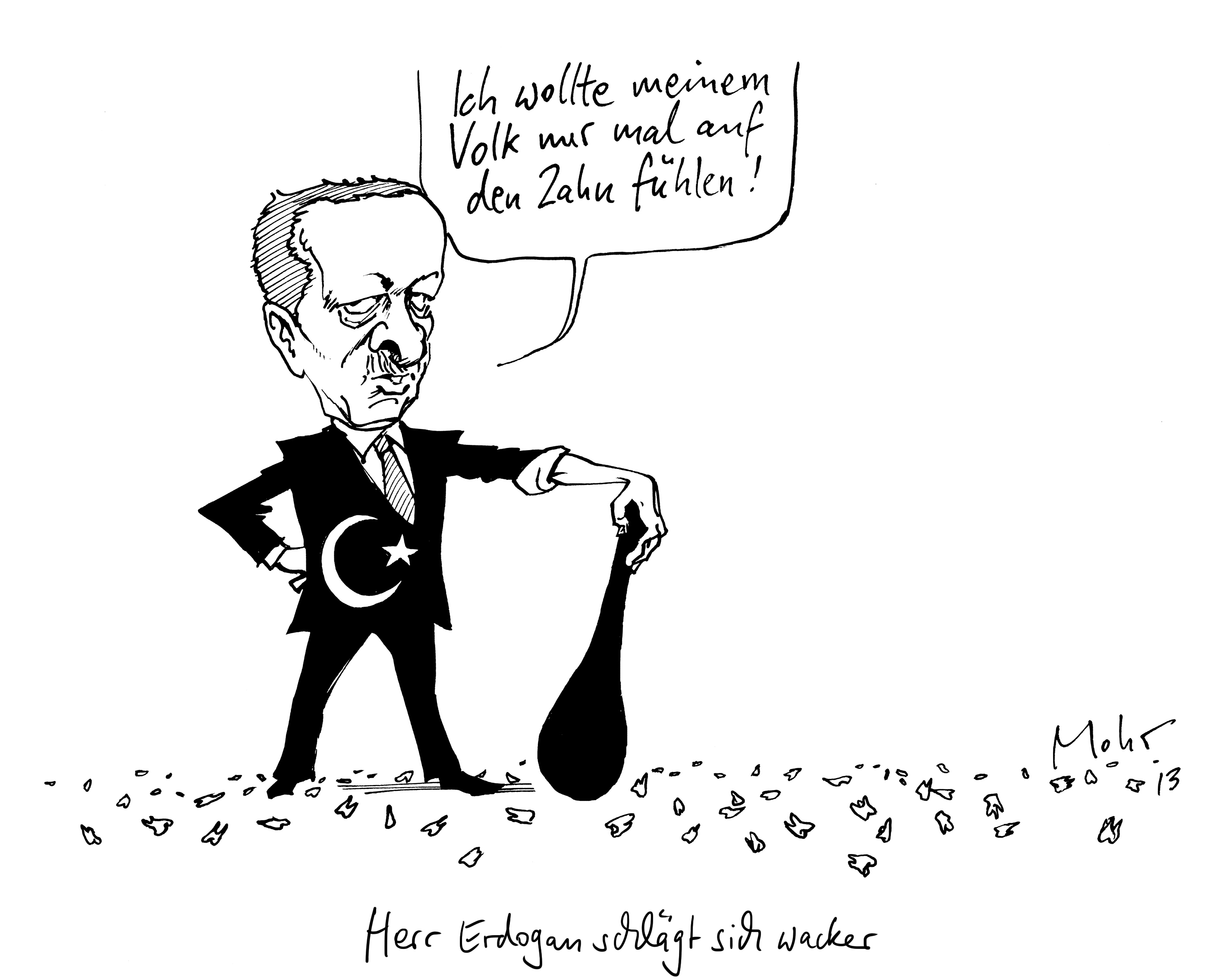 Herr Erdogan schlägt sich wacker