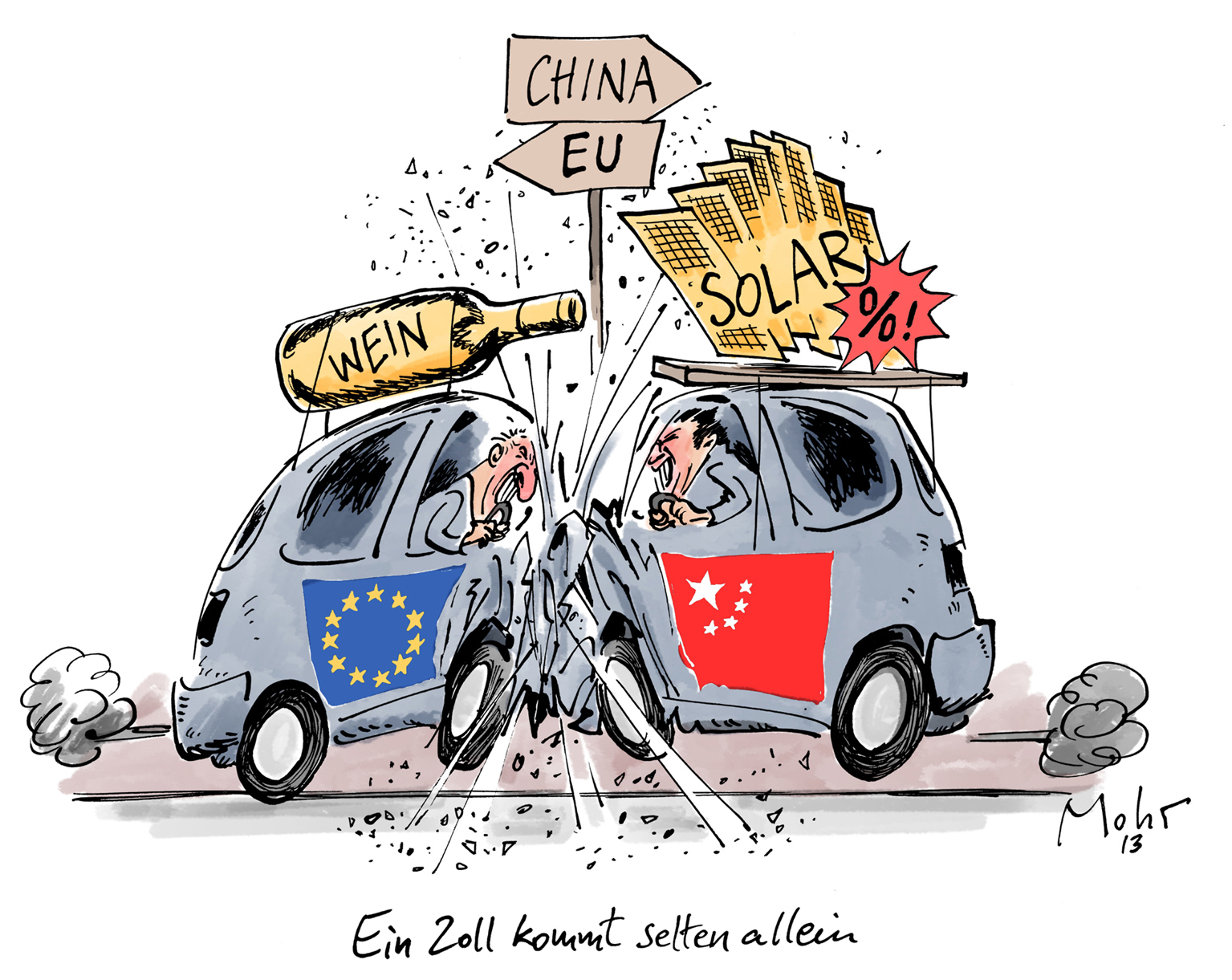 Ein Zoll kommt selten allein