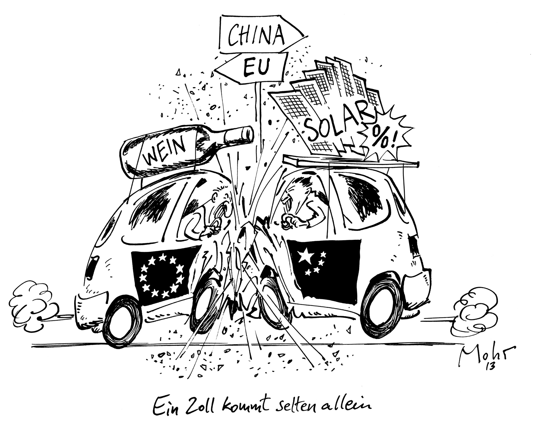 Ein Zoll kommt selten allein