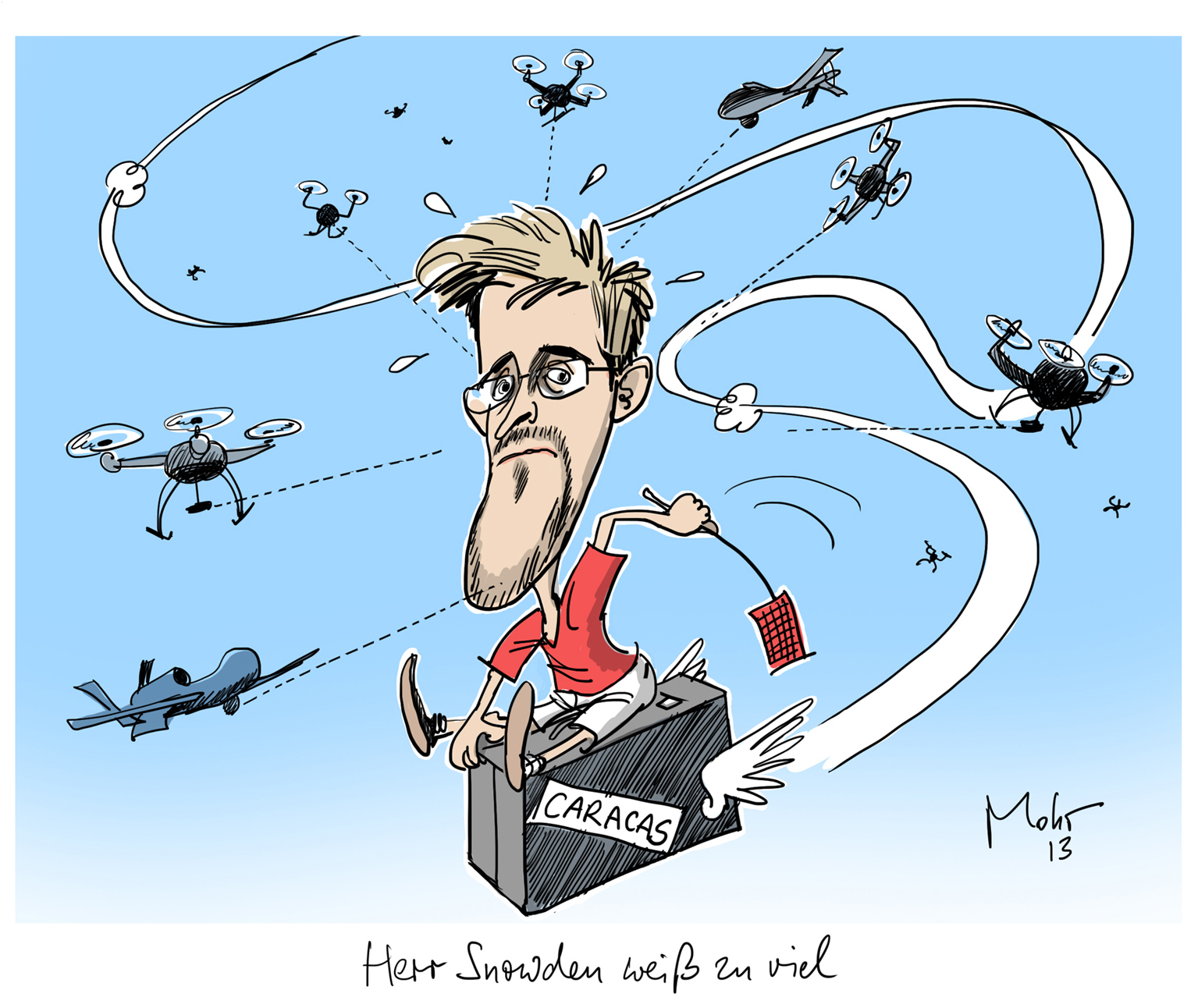 Herr Snowden weiß zu viel