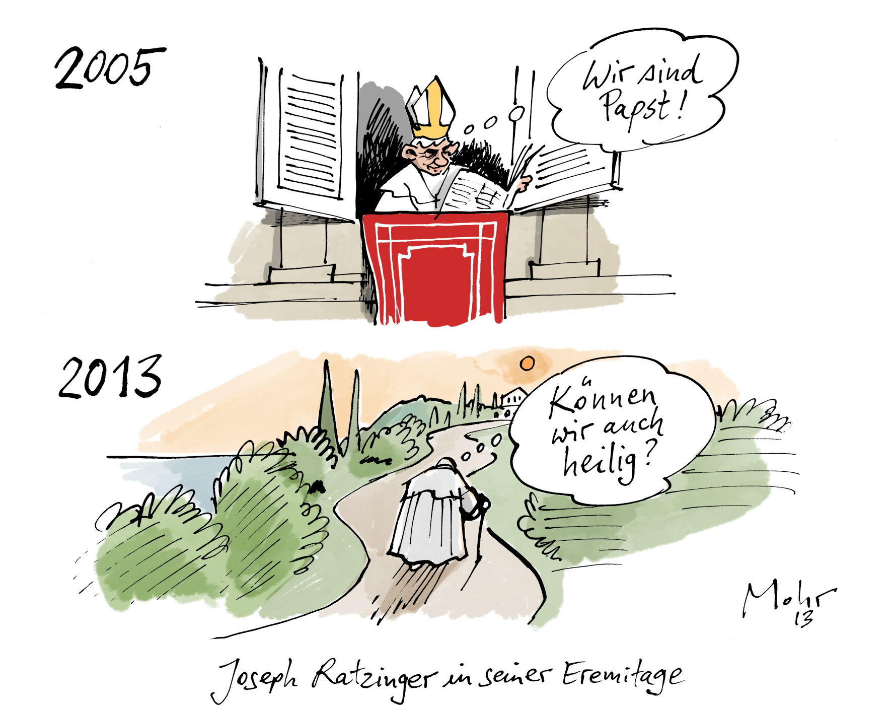 Joseph Ratzinger in seiner Eremitage