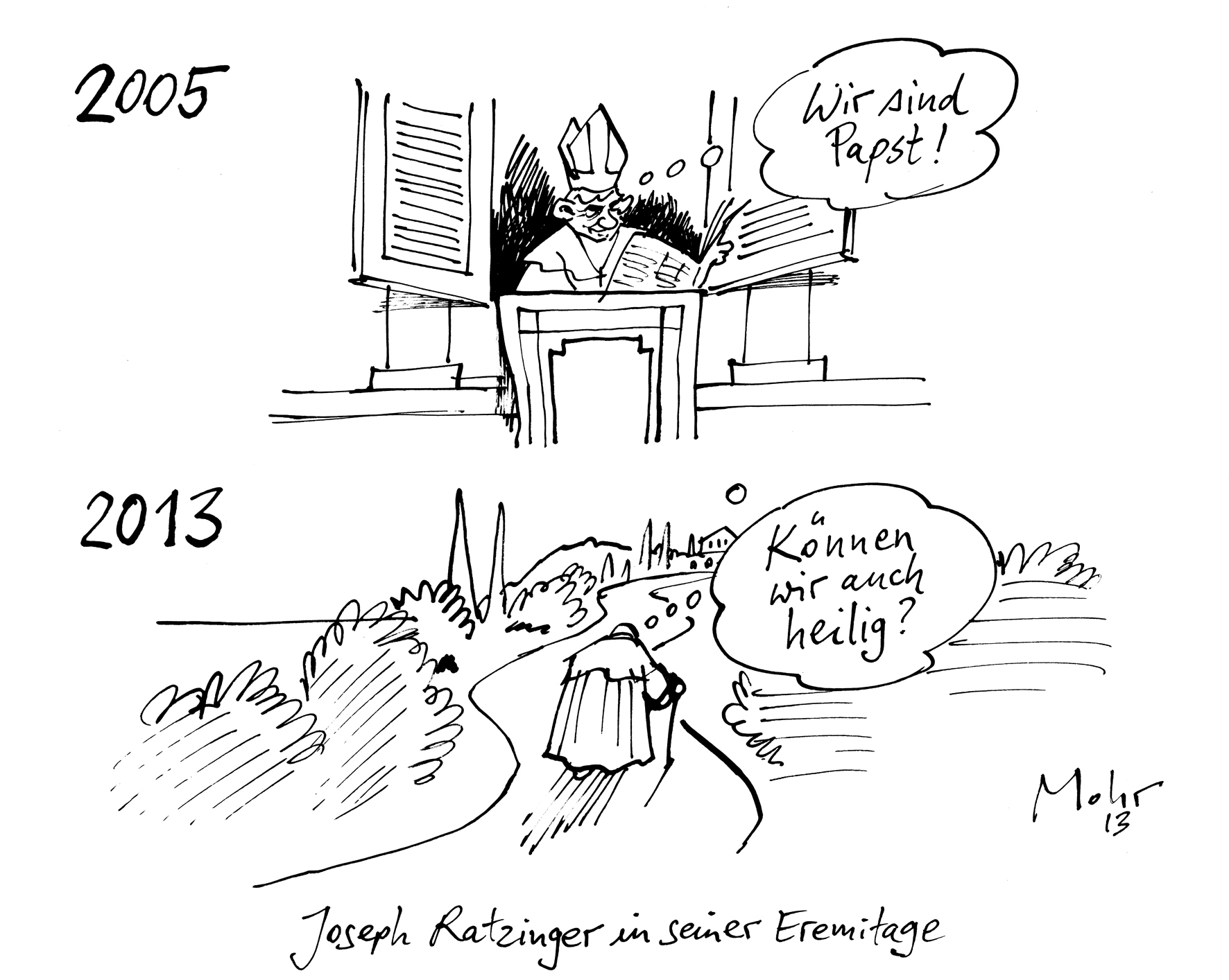 Joseph Ratzinger in seiner Eremitage