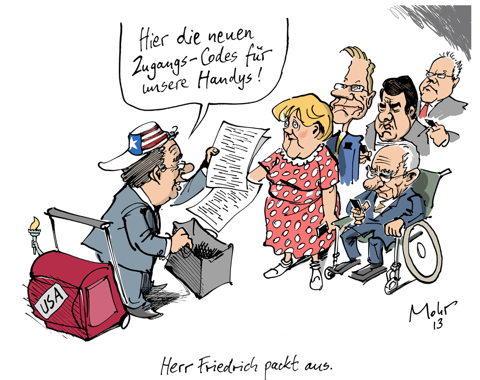 Herr Friedrich packt aus