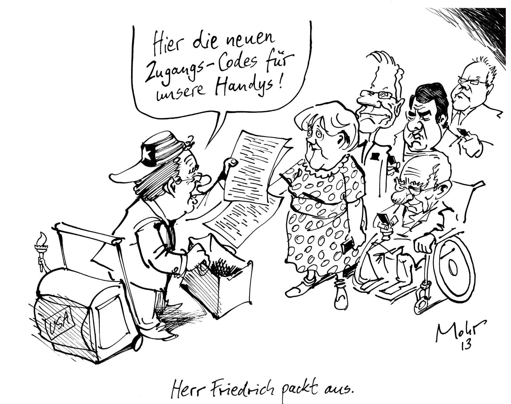 Herr Friedrich packt aus