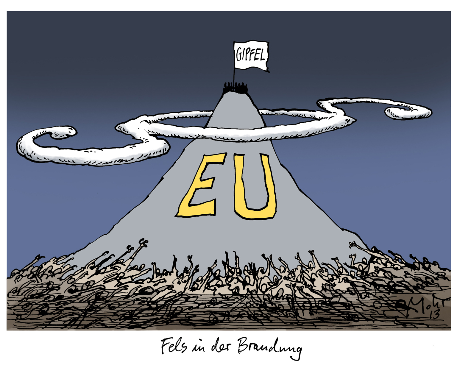 Fels in der Brandung