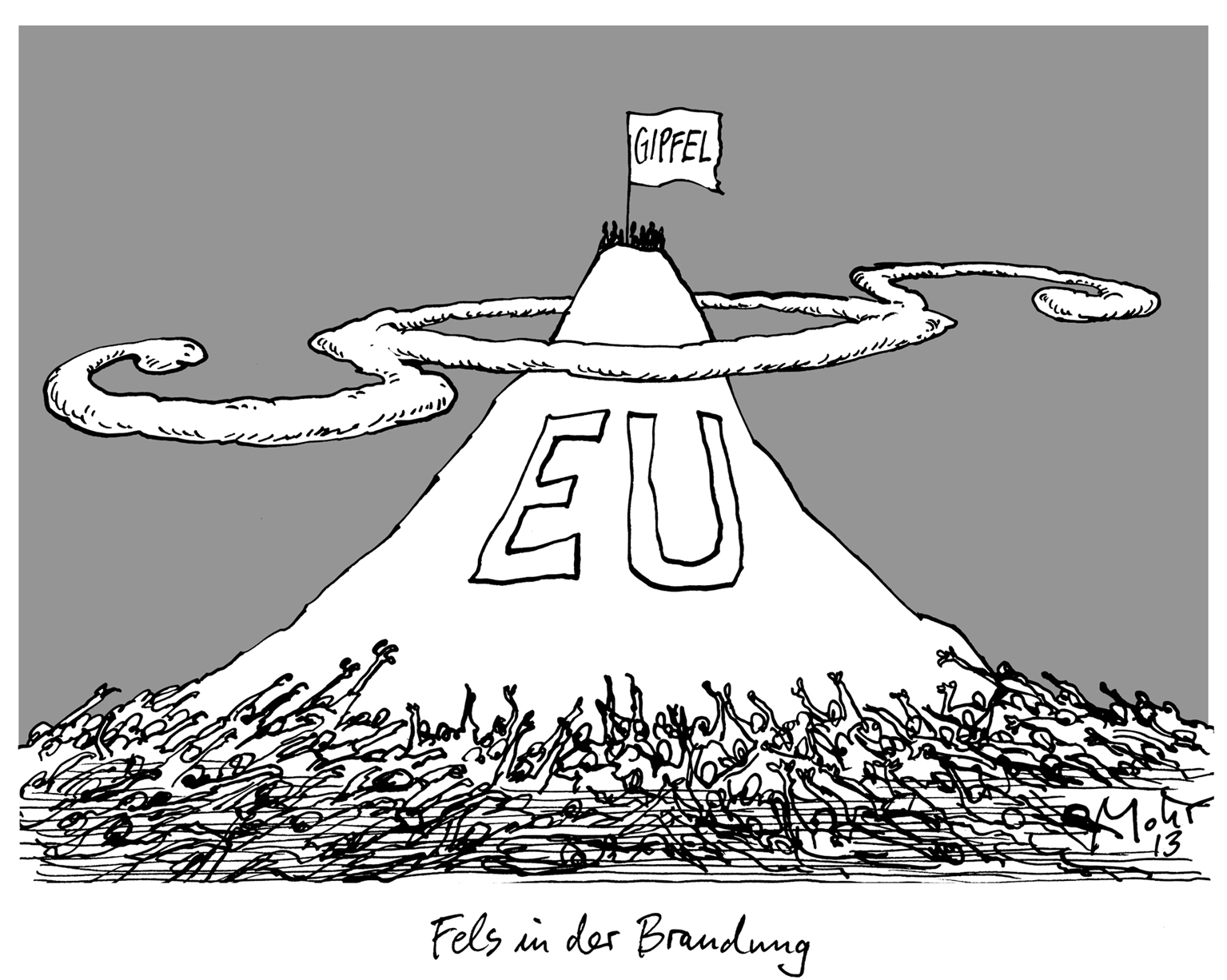 Fels in der Brandung