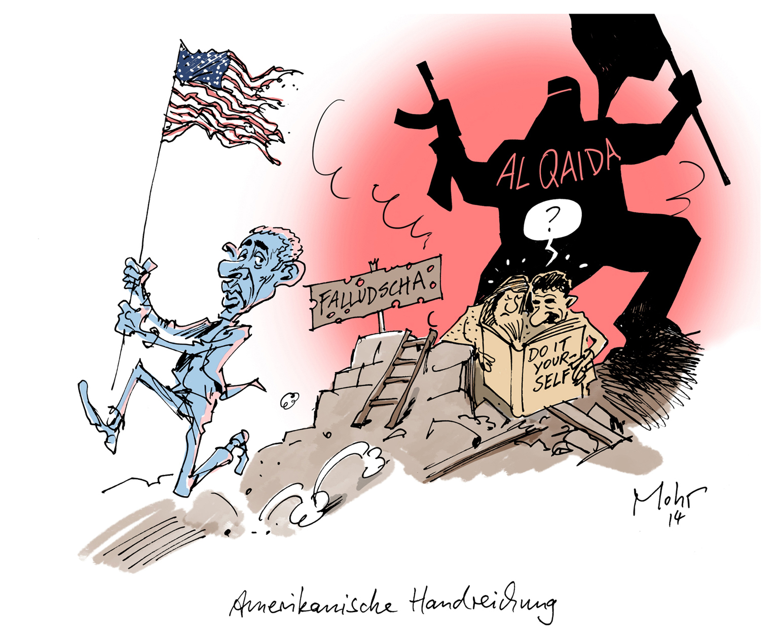 Amerikanische Handreichung