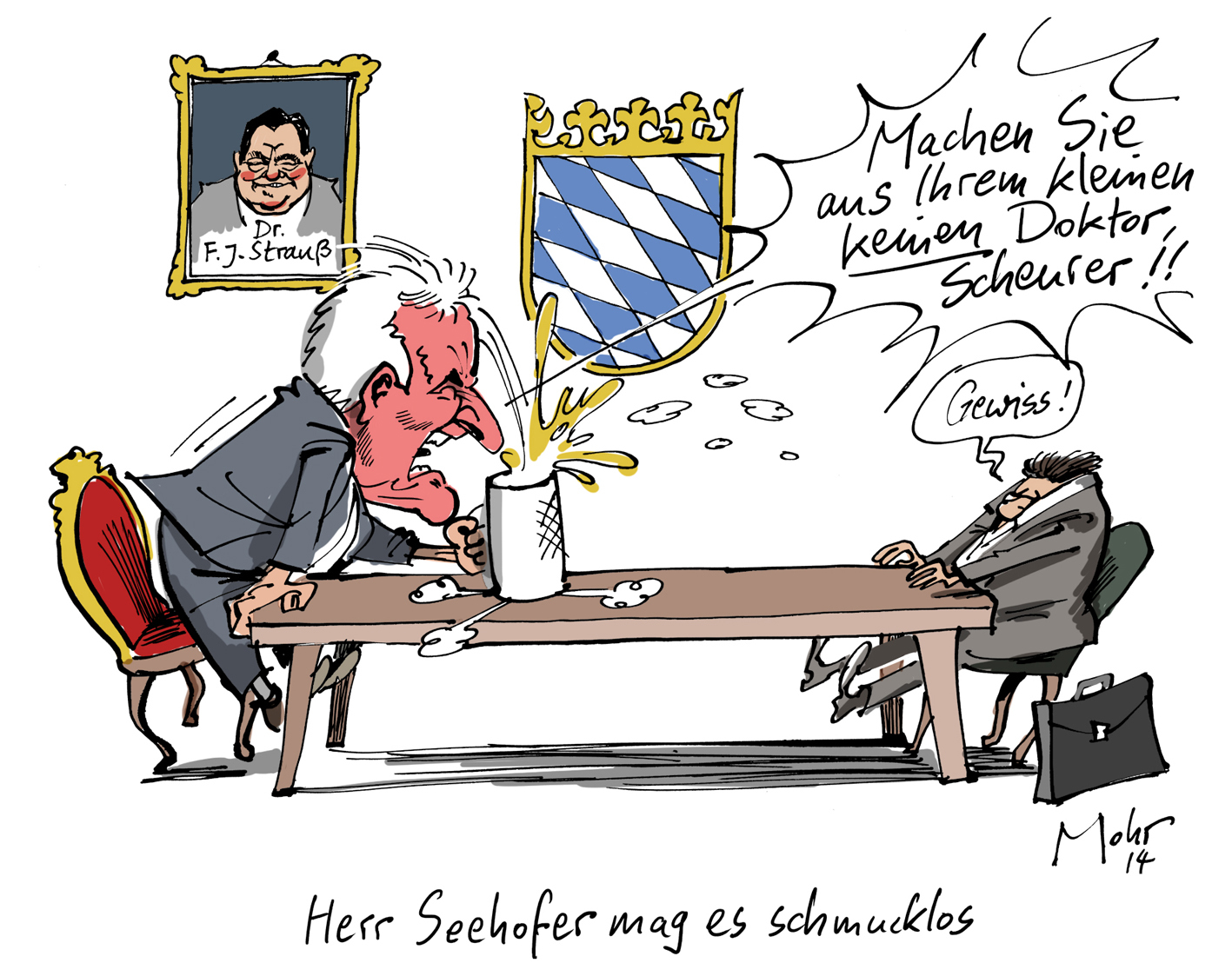 Herr Seehofer mag es schmucklos