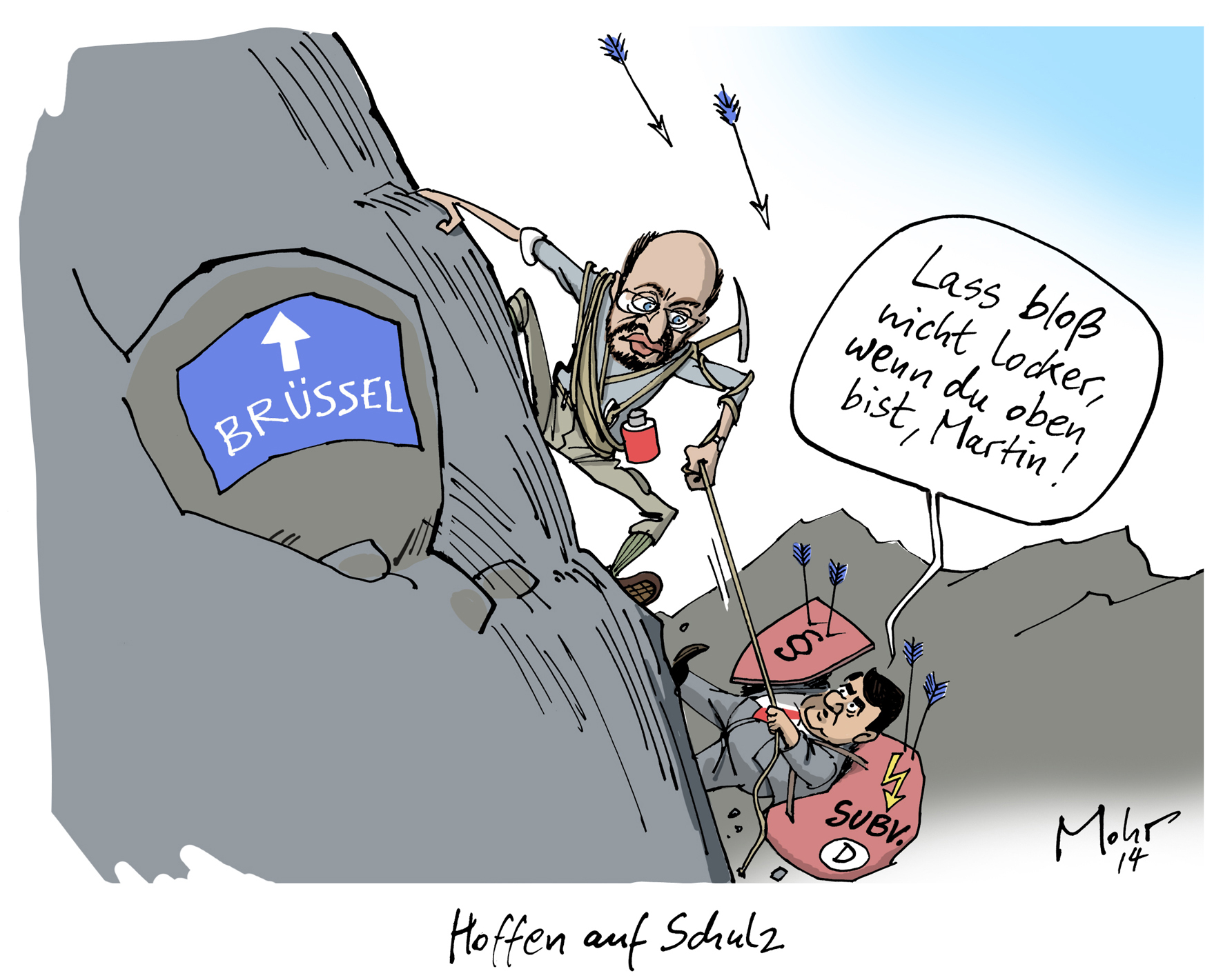 Hoffen auf Schulz