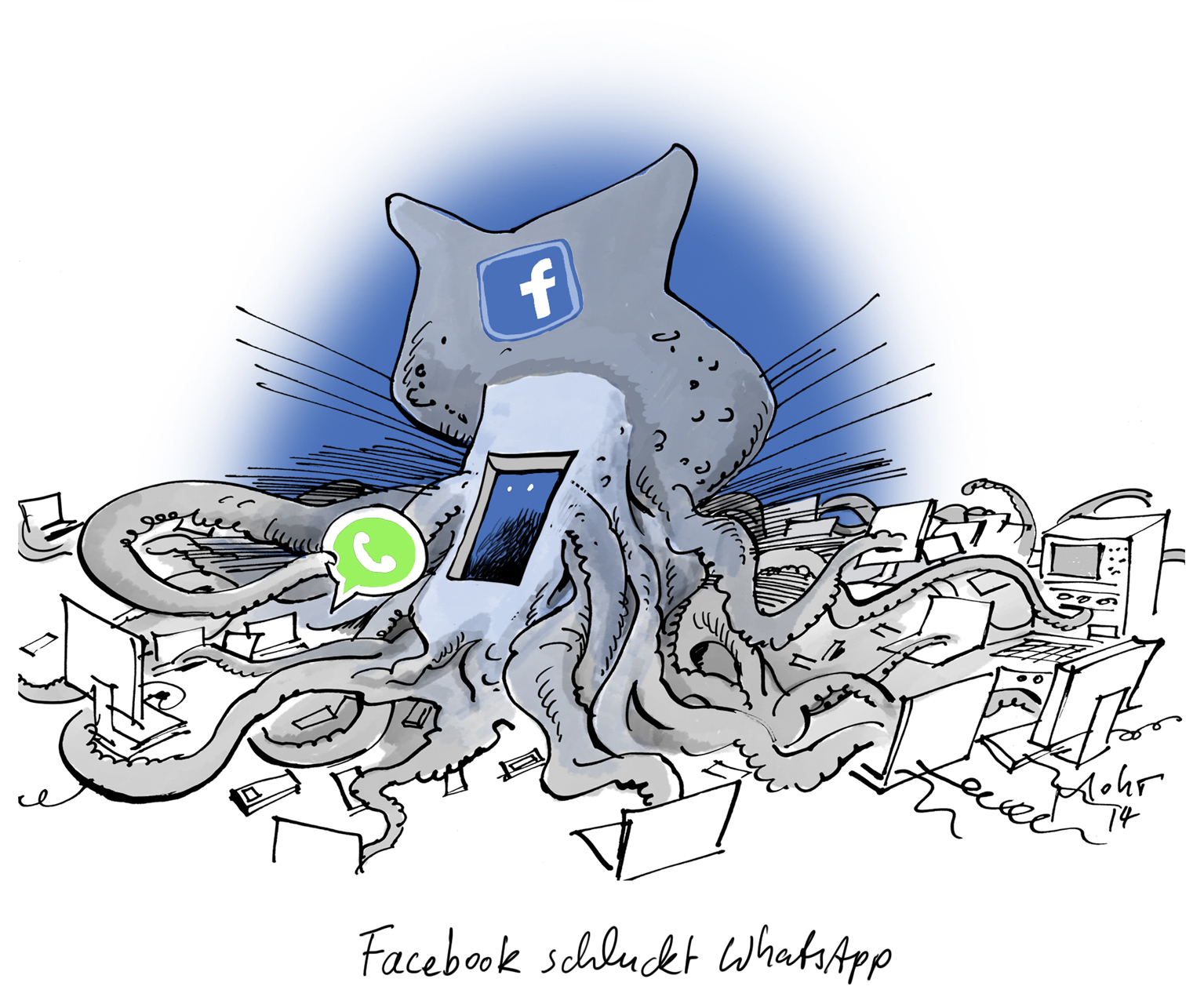 Facebook schluckt WhatsApp