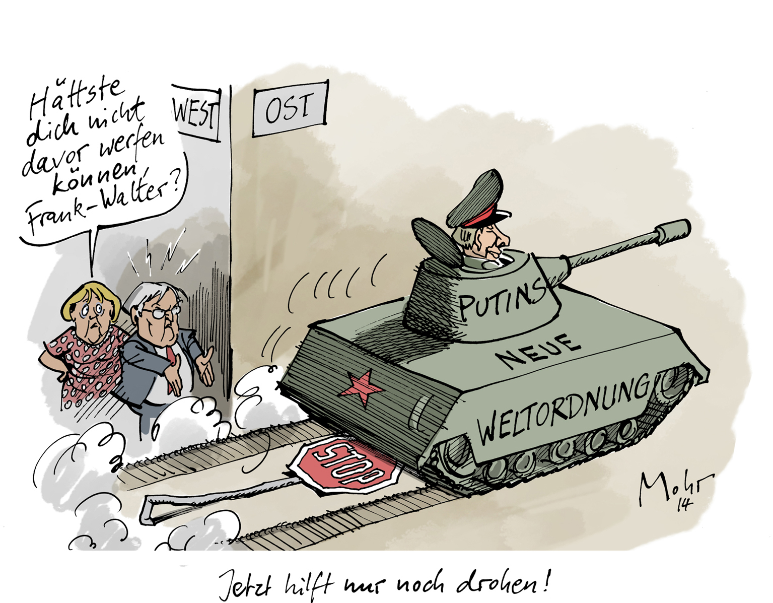 Jetzt hilft nur noch drohen!