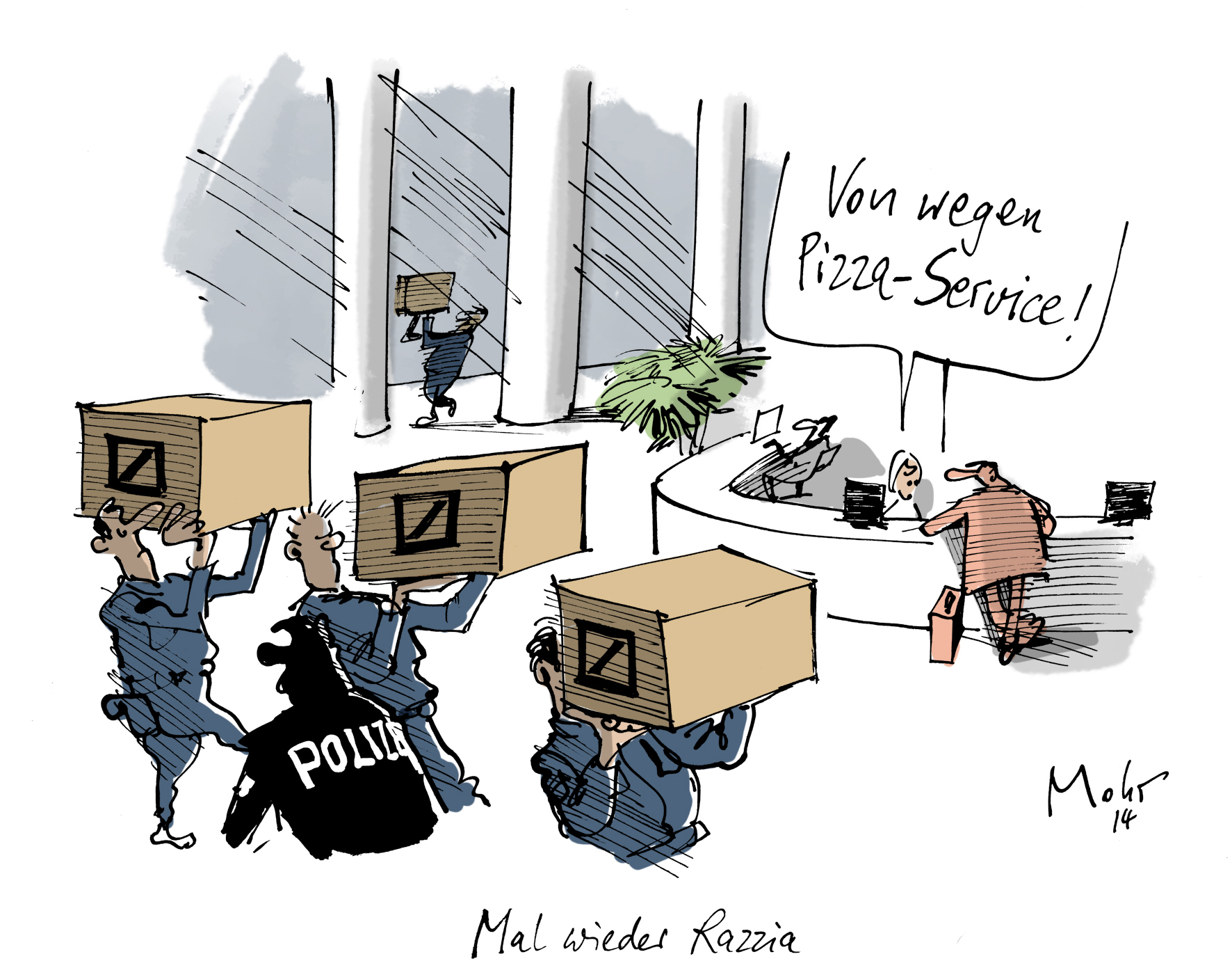 Mal wieder Razzia