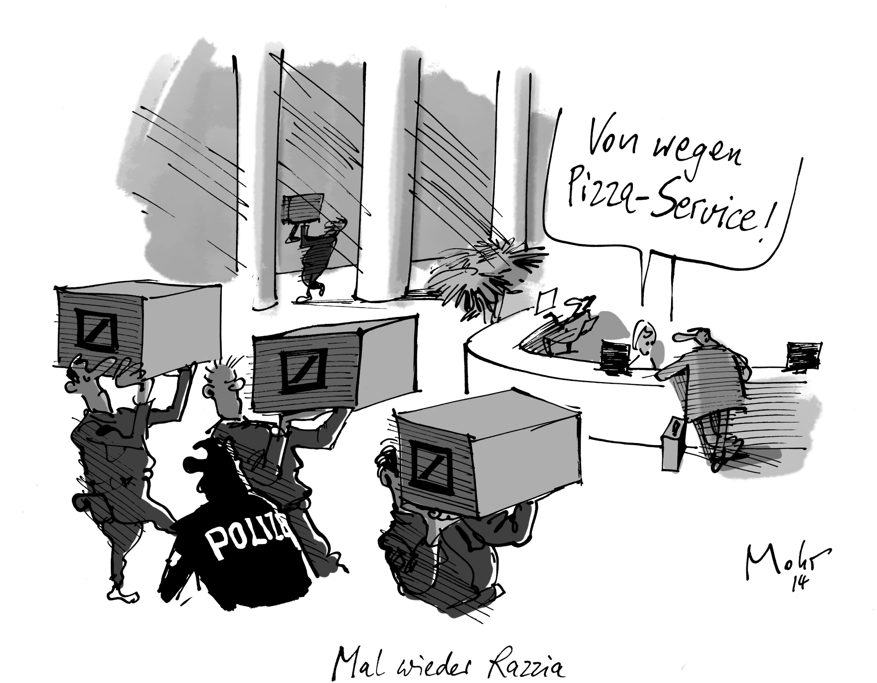 Mal wieder Razzia