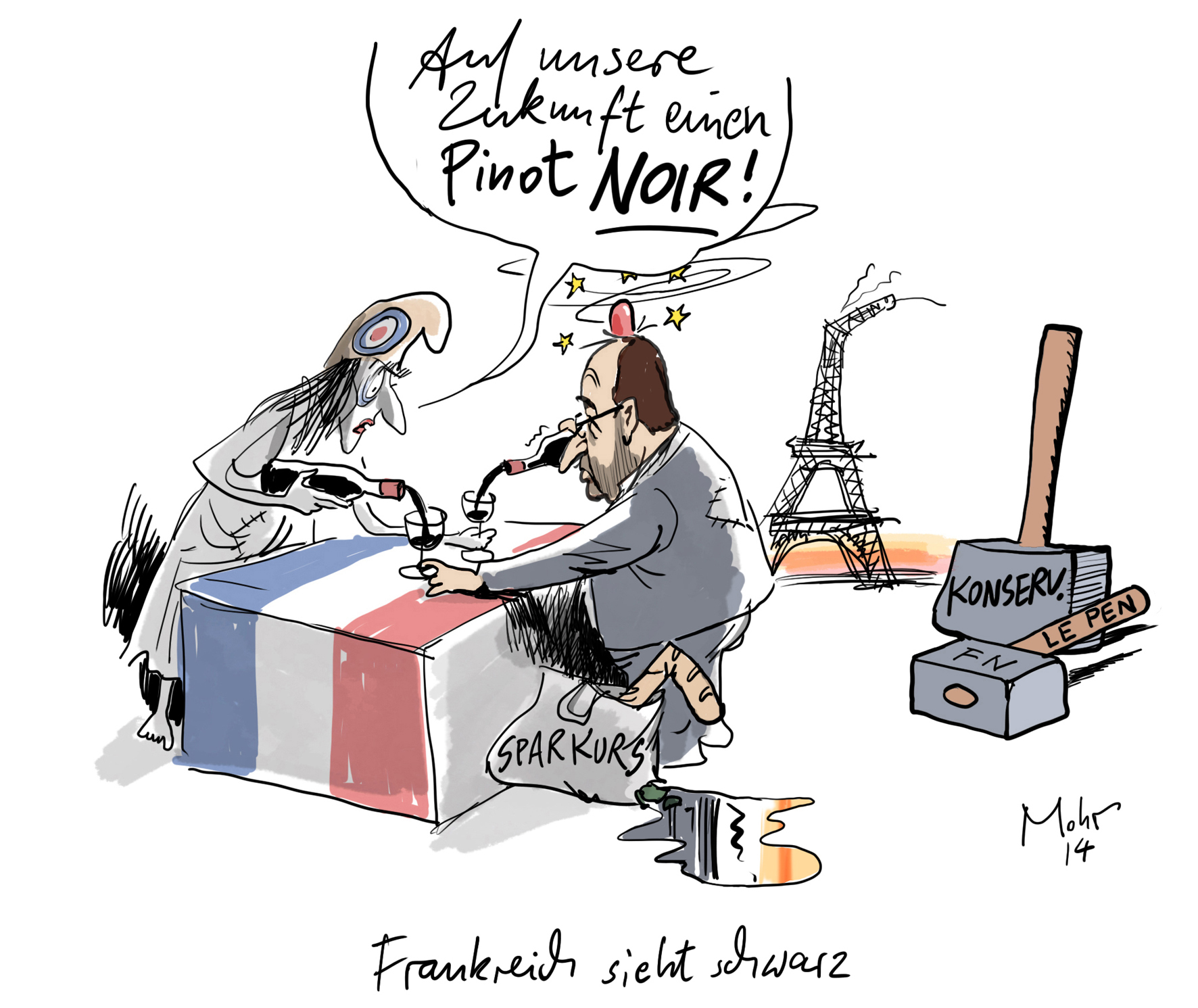 Frankreich sieht schwarz