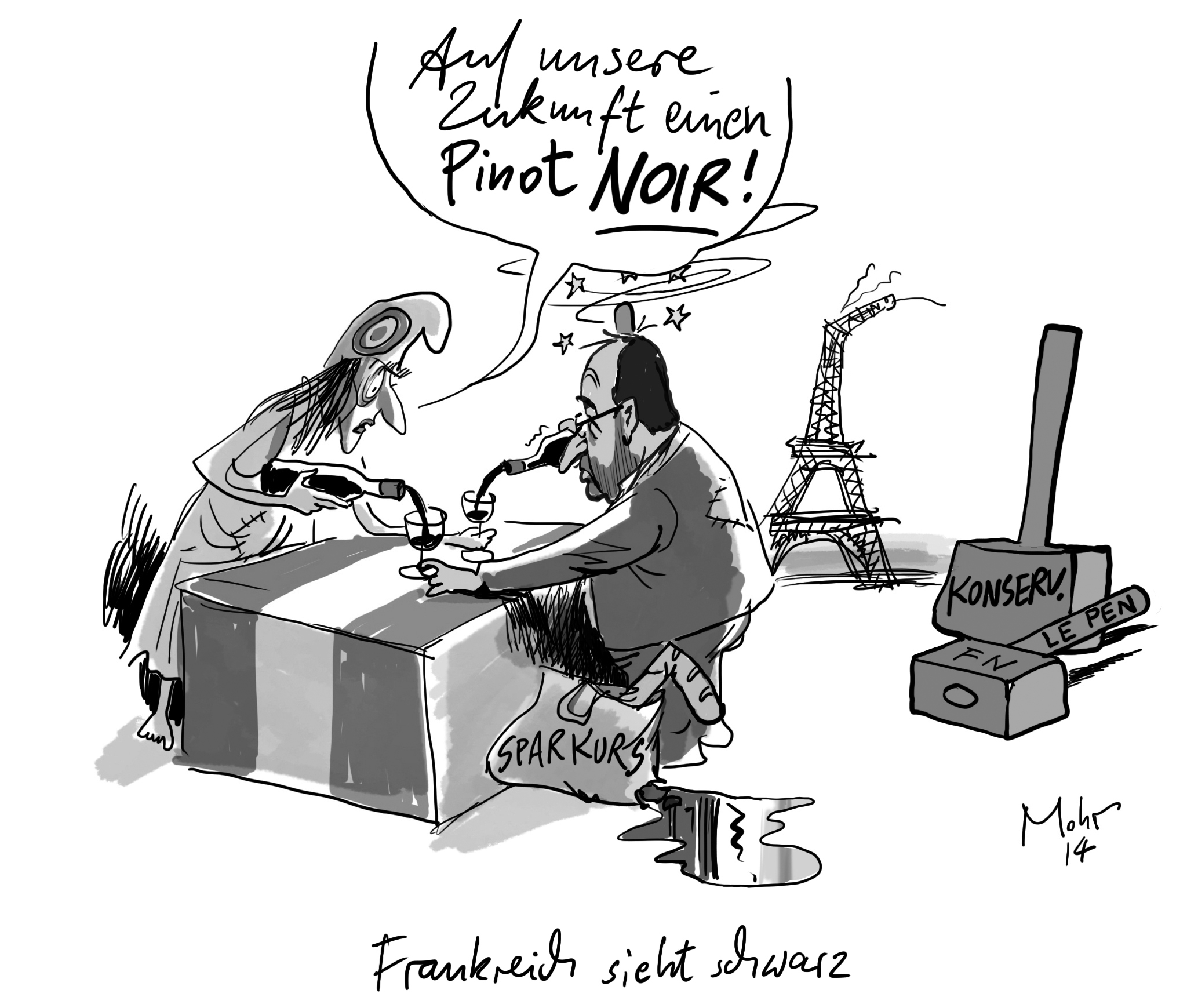 Frankreich sieht schwarz