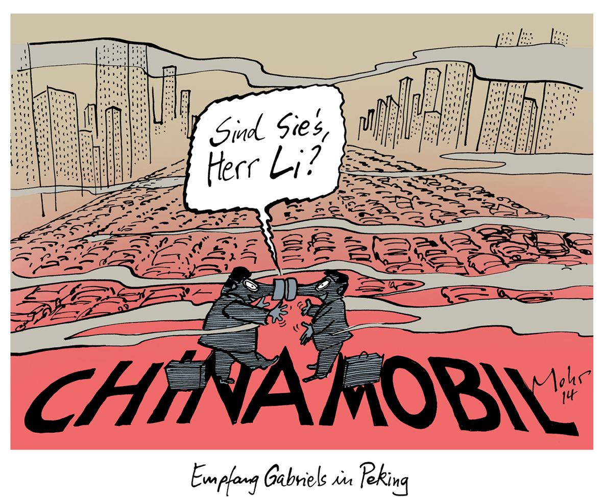 Empfang Gabriels in Peking