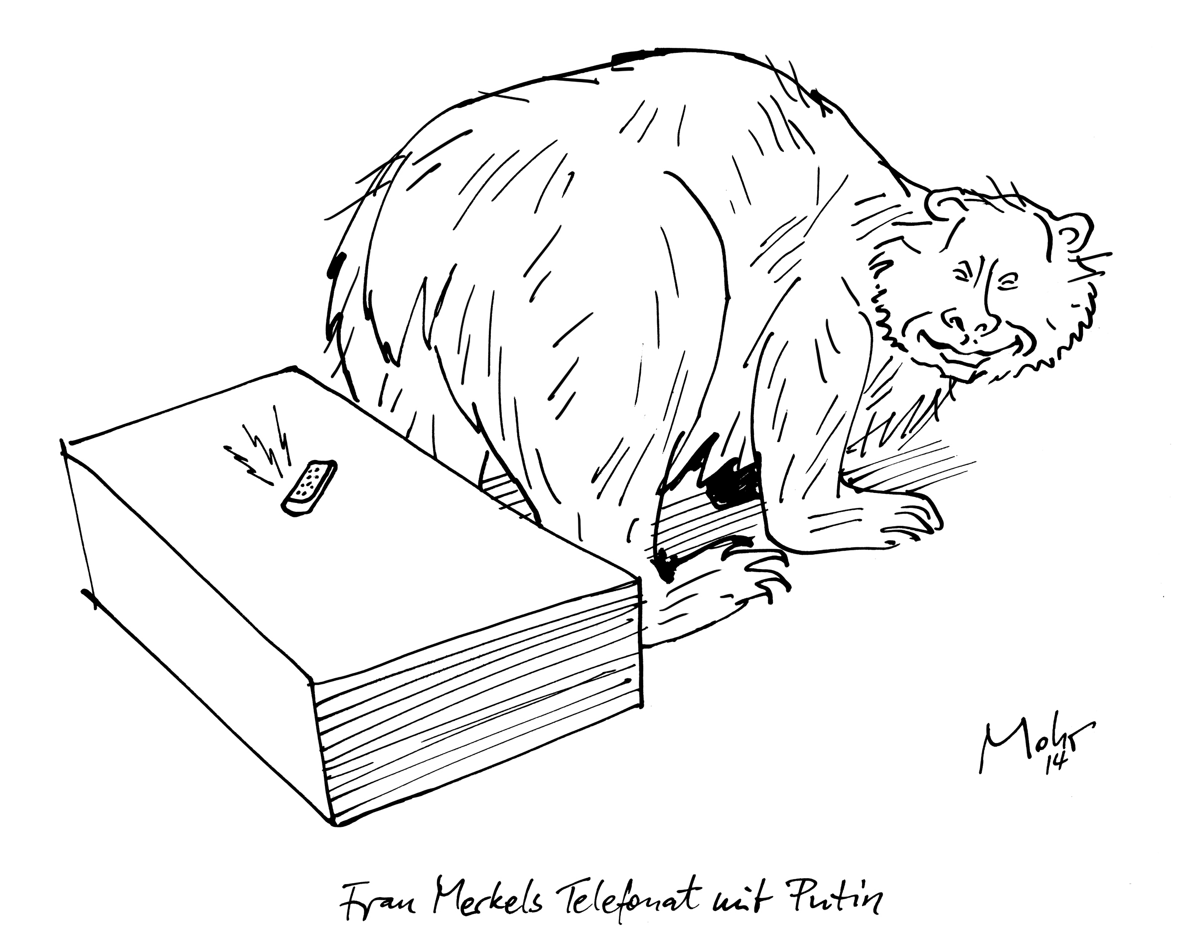 Frau Merkels Telefonat mit Putin