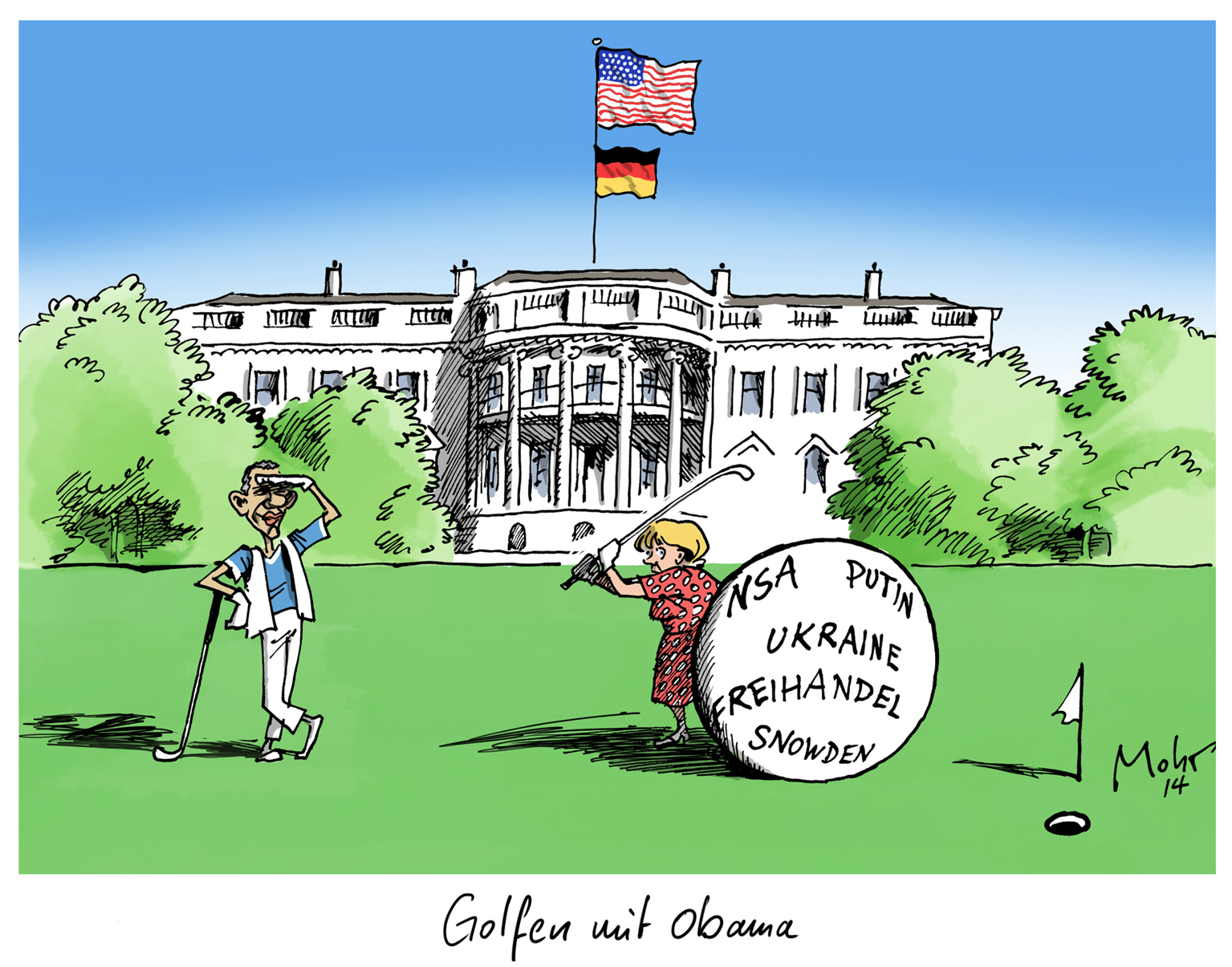 Golfen mit Obama