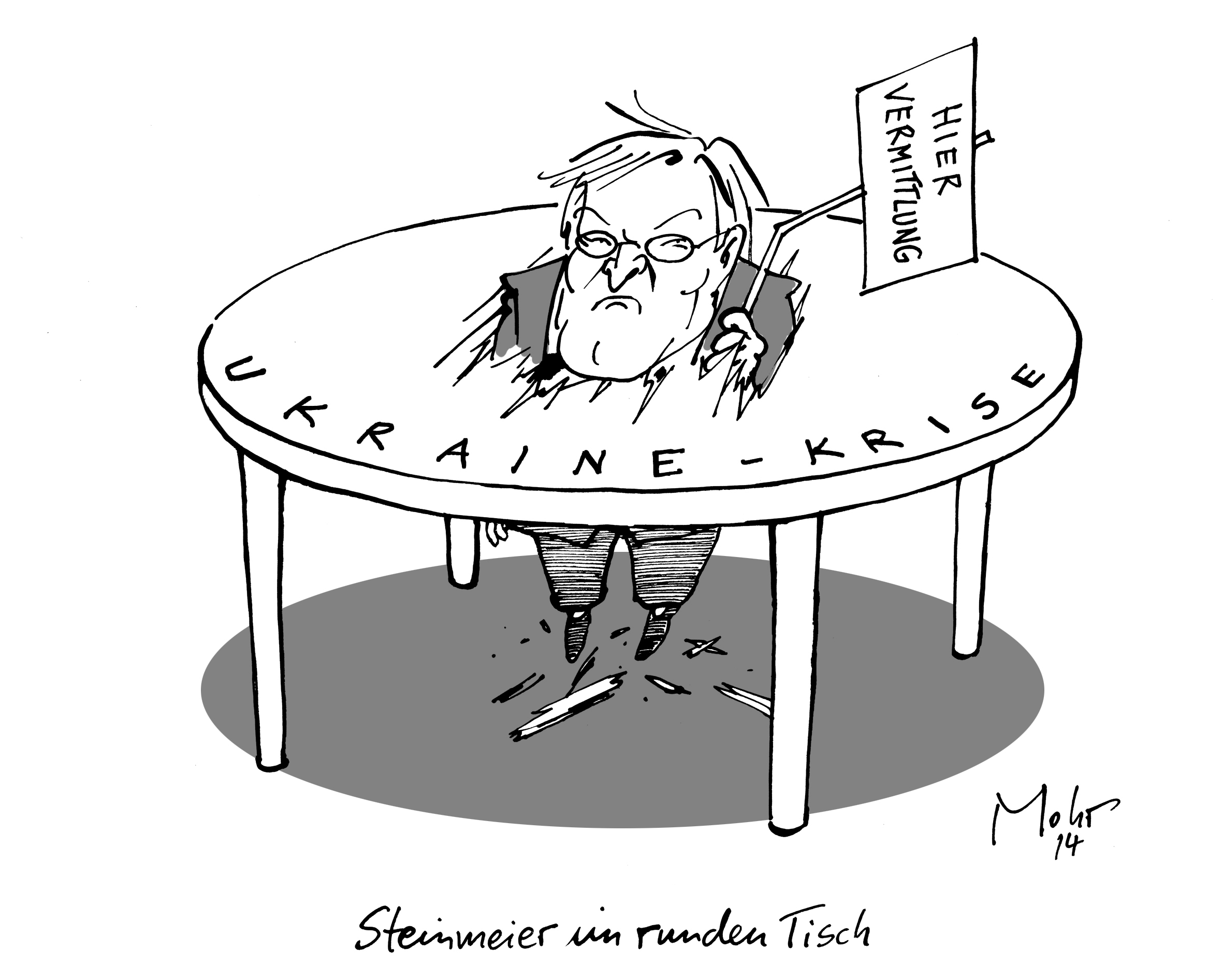 Steinmeier im runden Tisch