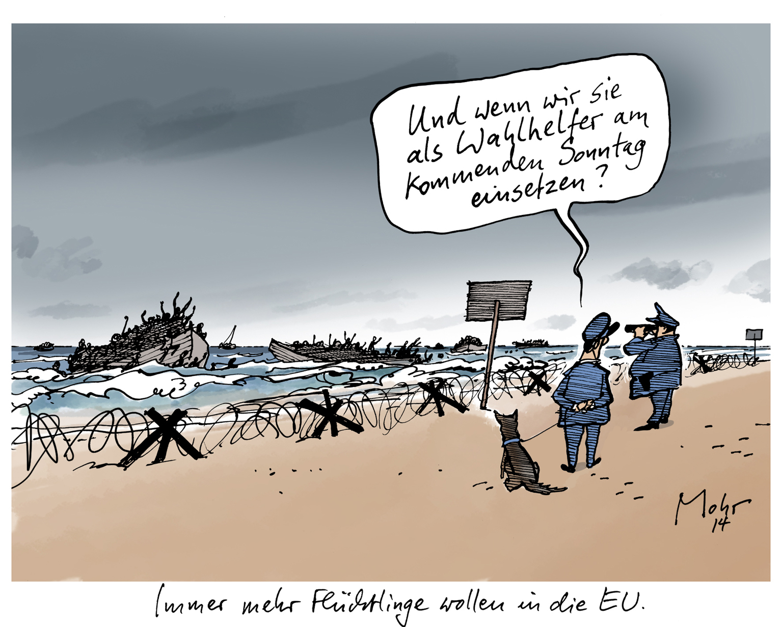 Immer mehr Flüchtlinge wollen in die EU.