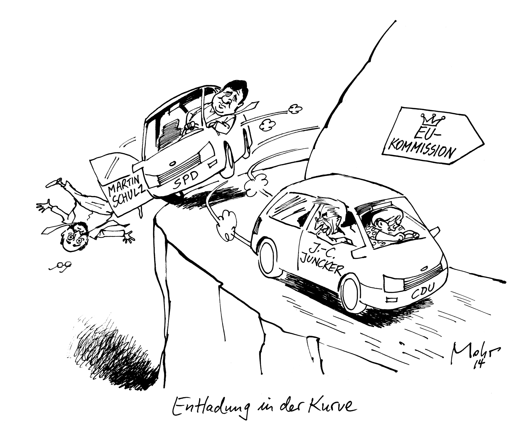 Entladung in der Kurve