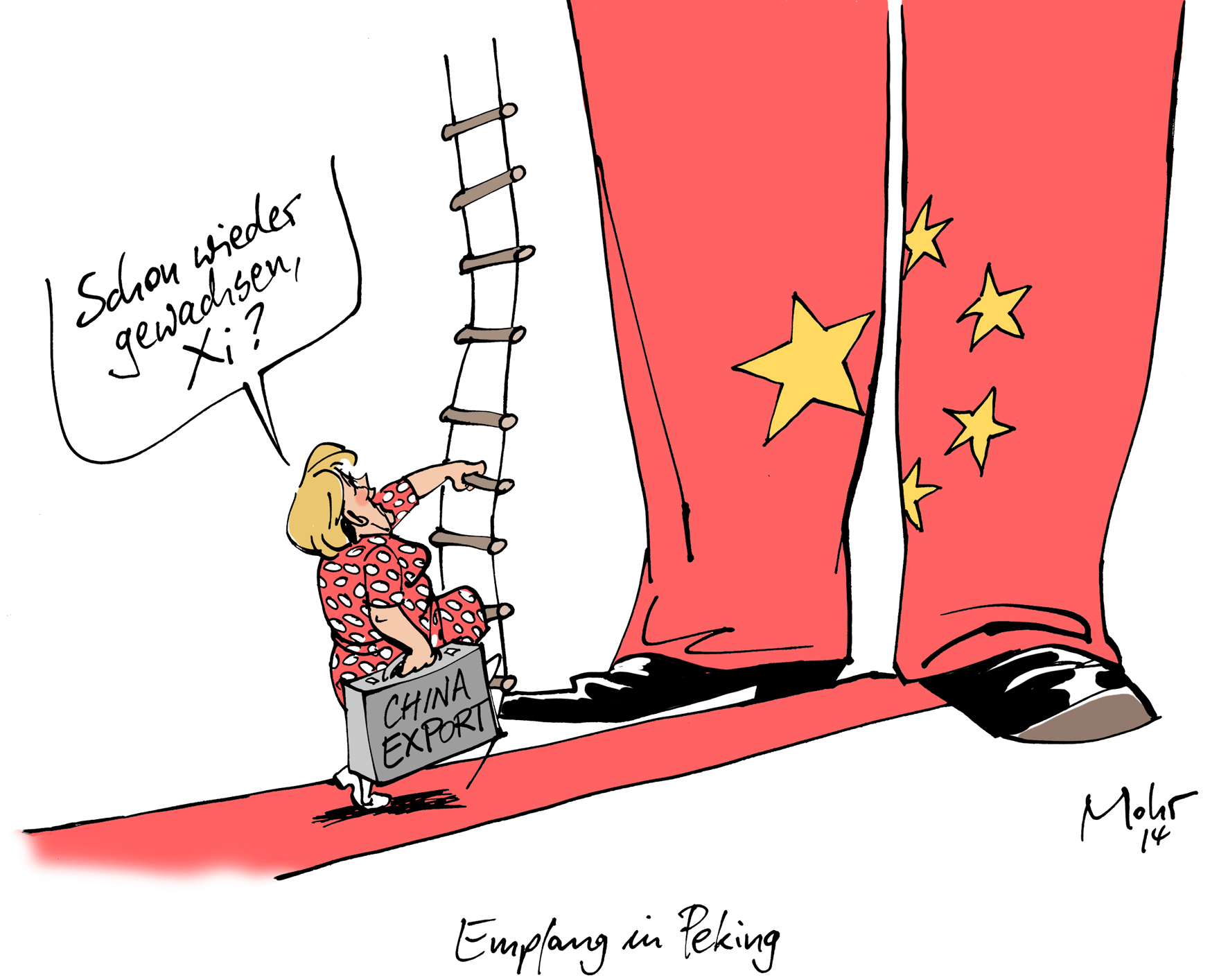 Empfang in Peking
