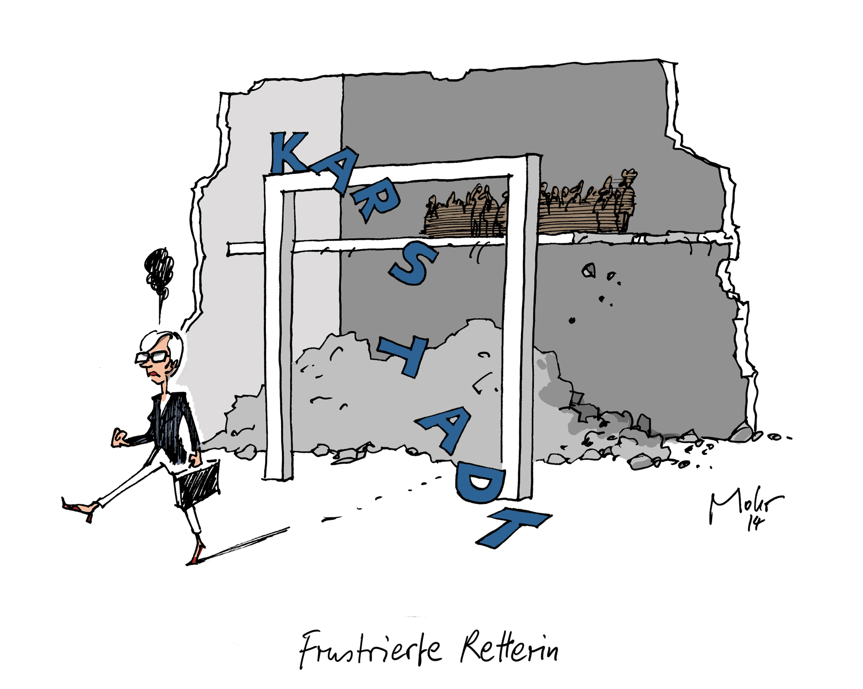Frustrierte Retterin