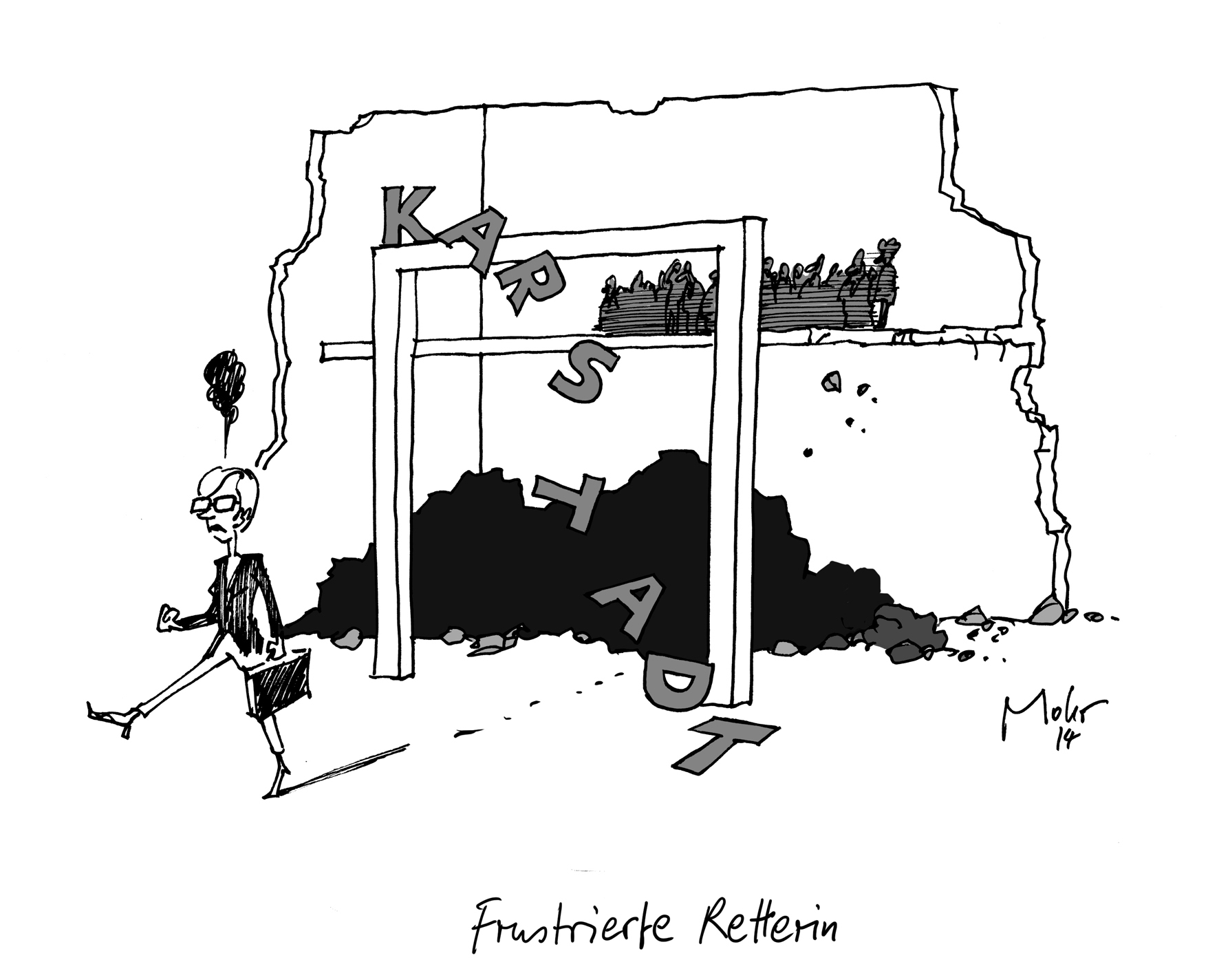 Frustrierte Retterin
