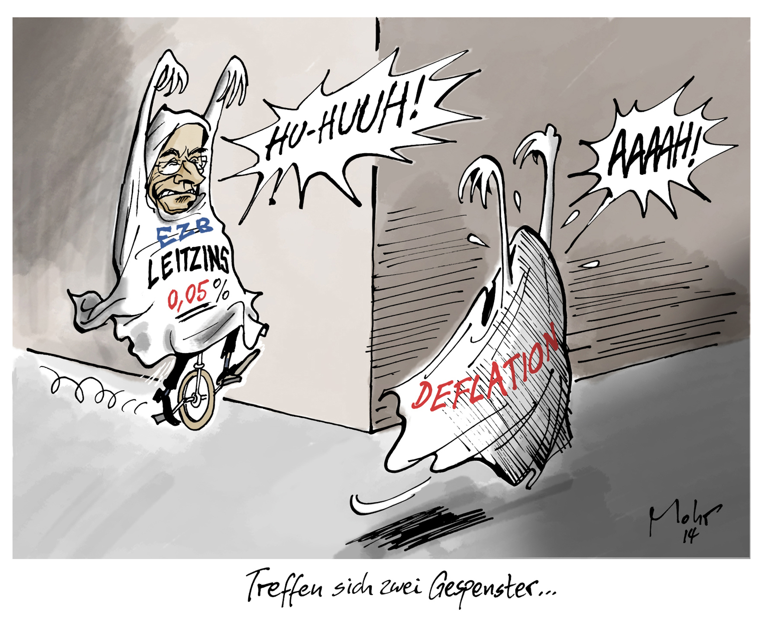 Treffen sich zwei Gespenster...
