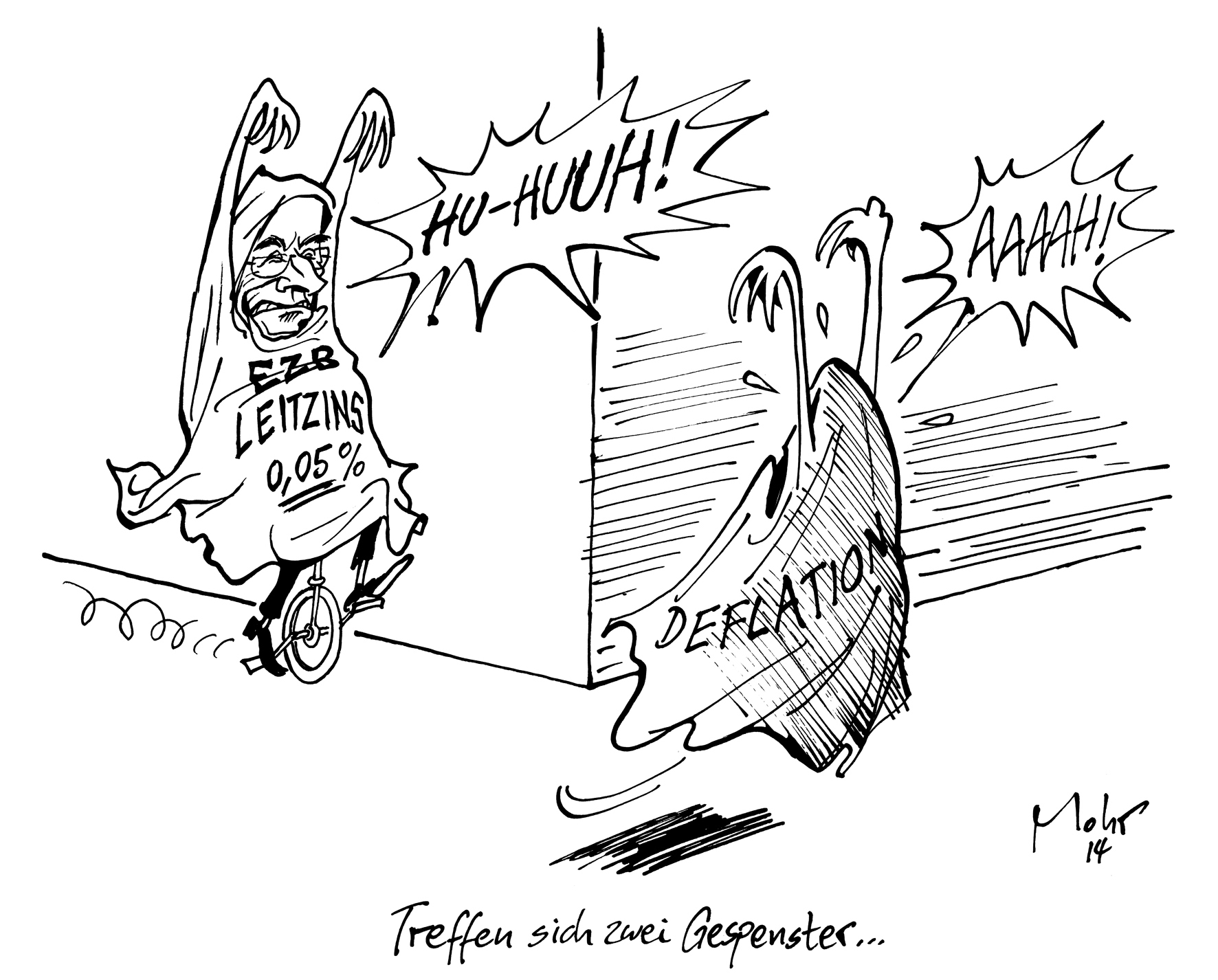 Treffen sich zwei Gespenster...